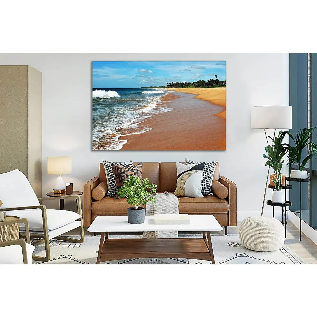 Beautiful Tropical Paradise Beach №Sl200 Ready To Hang Canvas Print 1