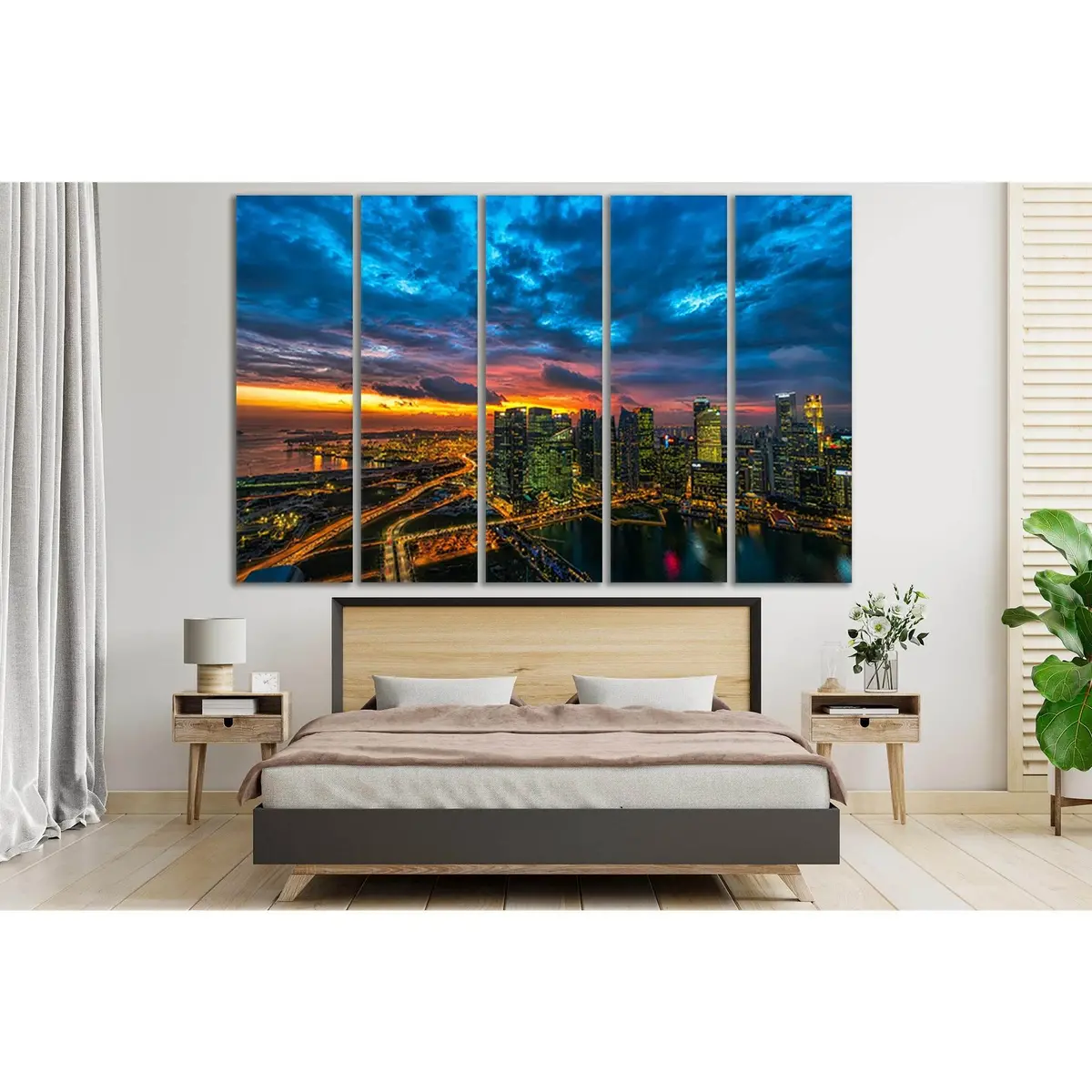Premium Urban Sunset Canvas Wall Art №SL335 – Ready to Hang