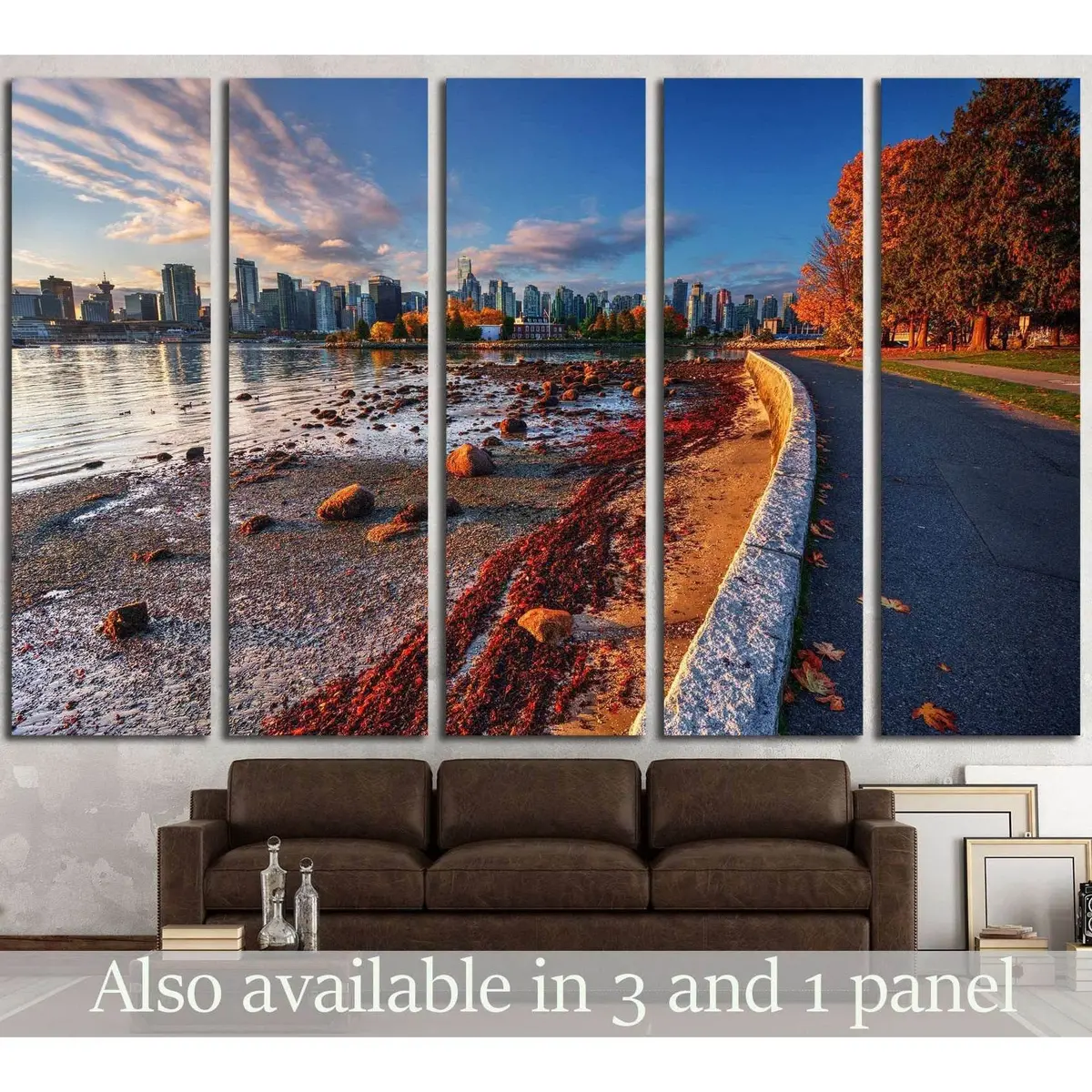 Vancouver Cityscape Canvas Art Print #2182 – Premium Ready-to-Hang Wall Decor