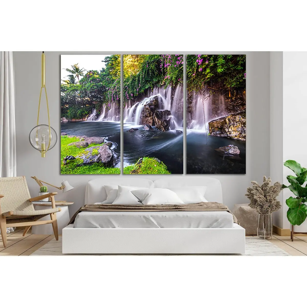 Beautiful Waterfall In Hawaii №Sl493 Ready To Hang Canvas Print 5