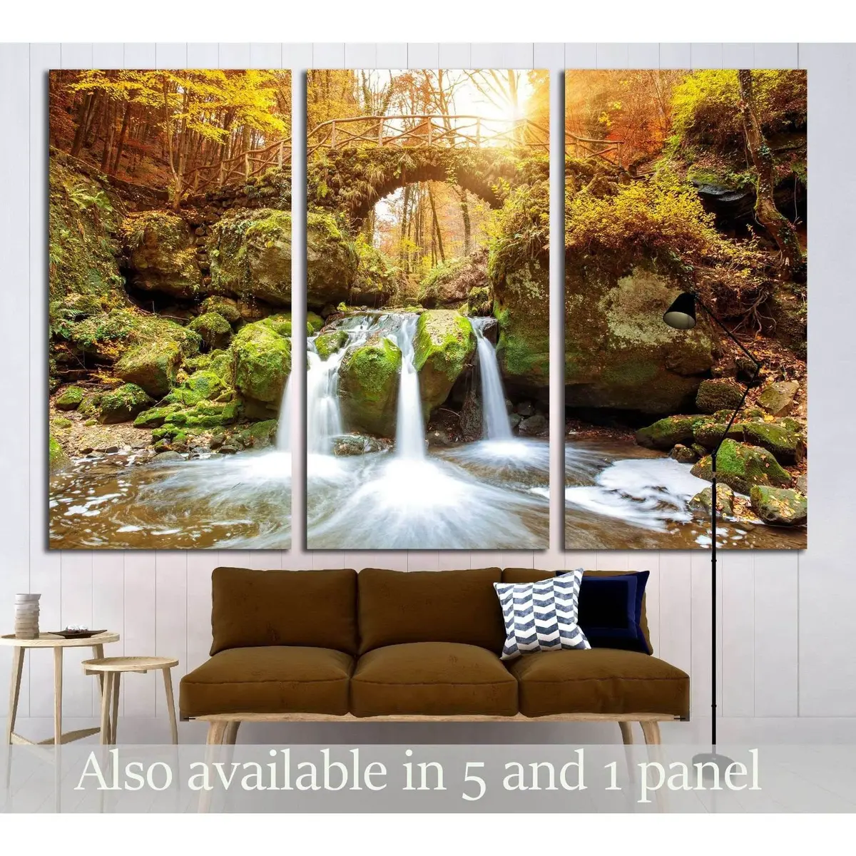 Beautiful Waterfalls Canvas Print, Mullerthal, Luxembourg, Ready To Hang Canvas Print №3080 5