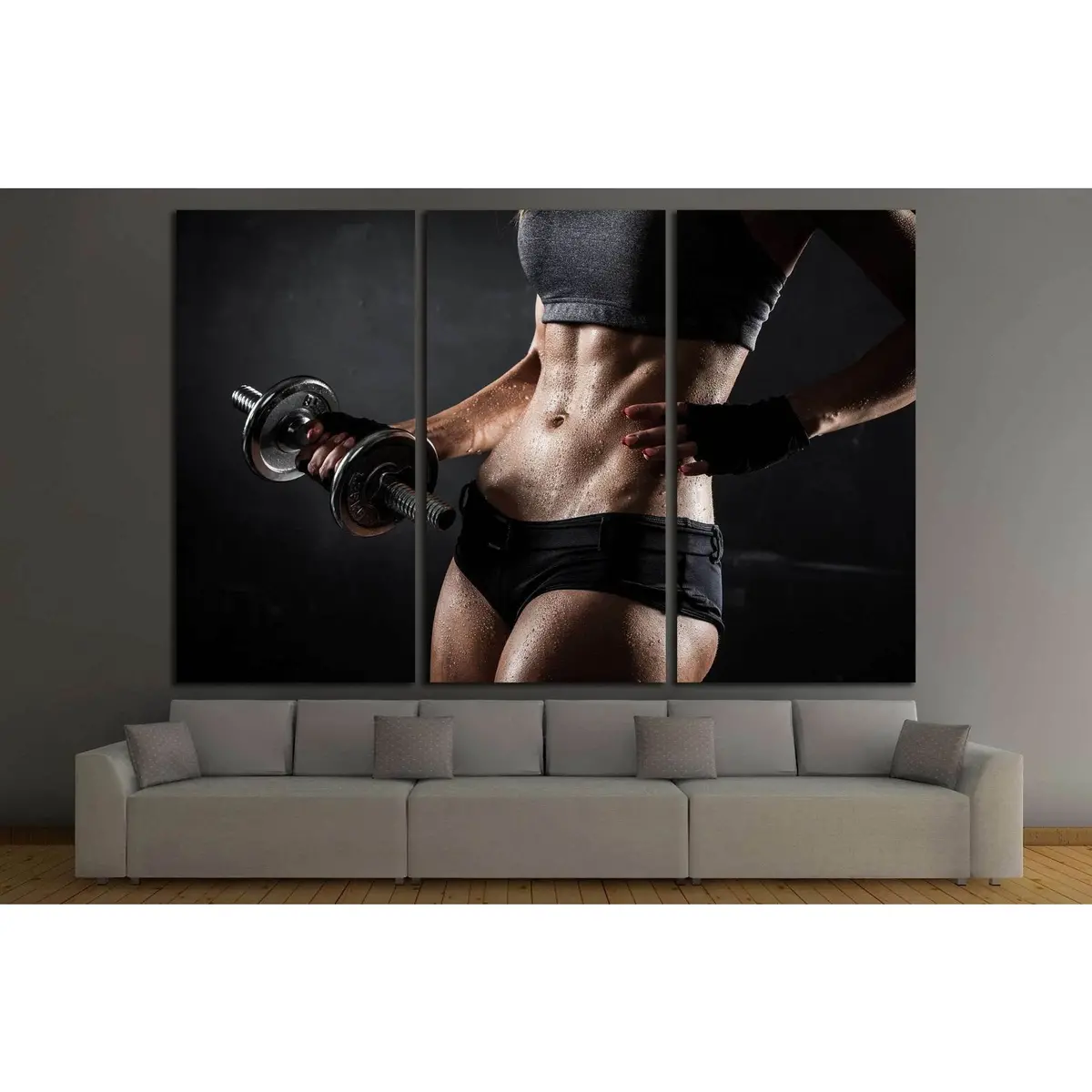 Beautiful Woman, Fitness №1461 Ready To Hang Canvas Print 5