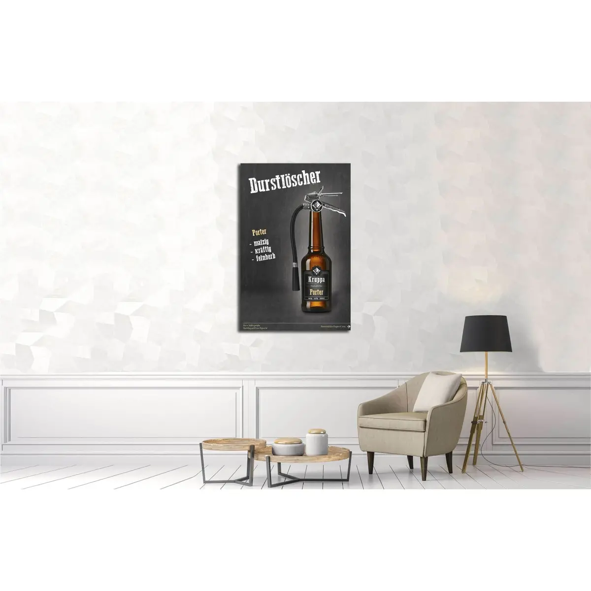 Beer №3415 Ready To Hang Canvas Print 3