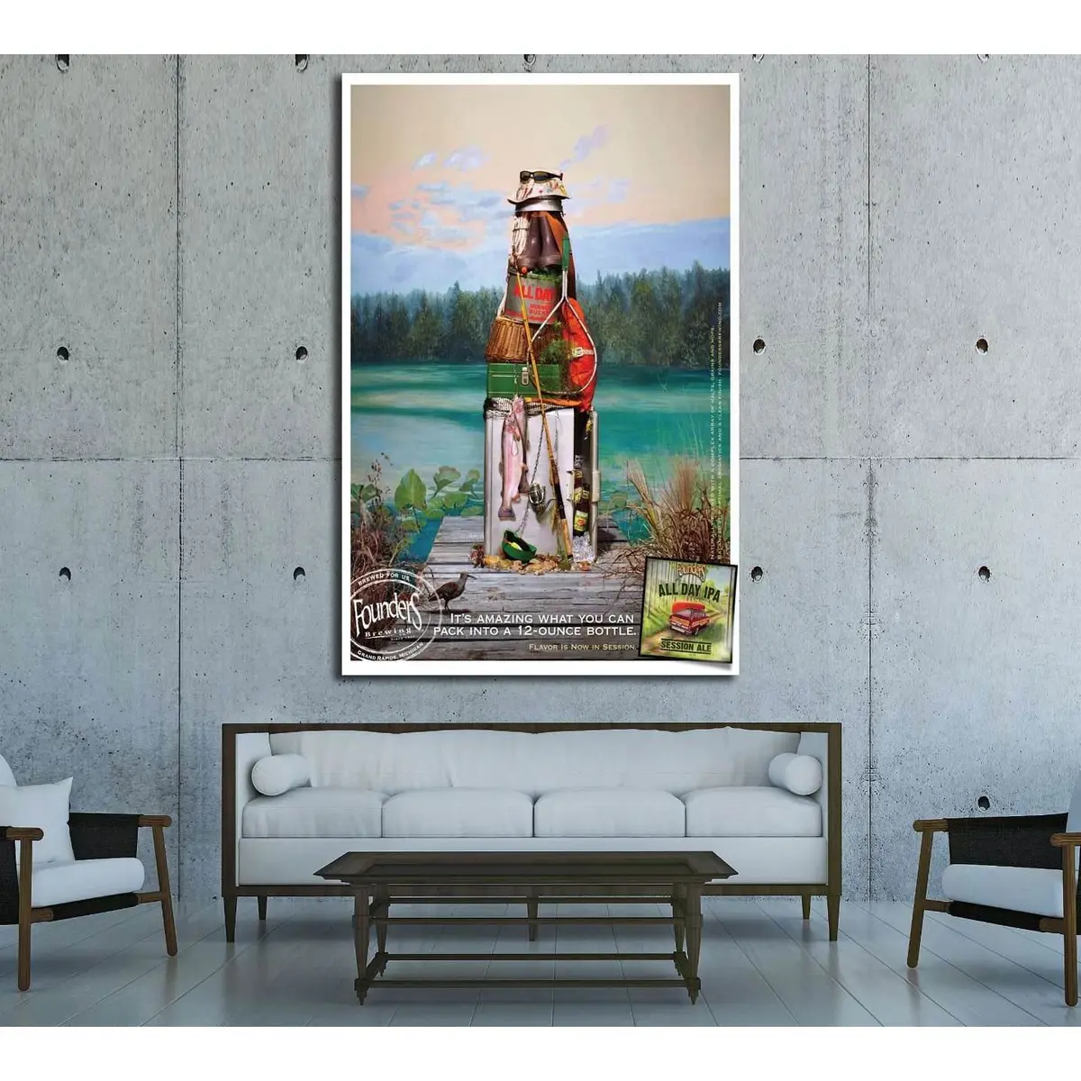 Beer №3416 Ready To Hang Canvas Print 1