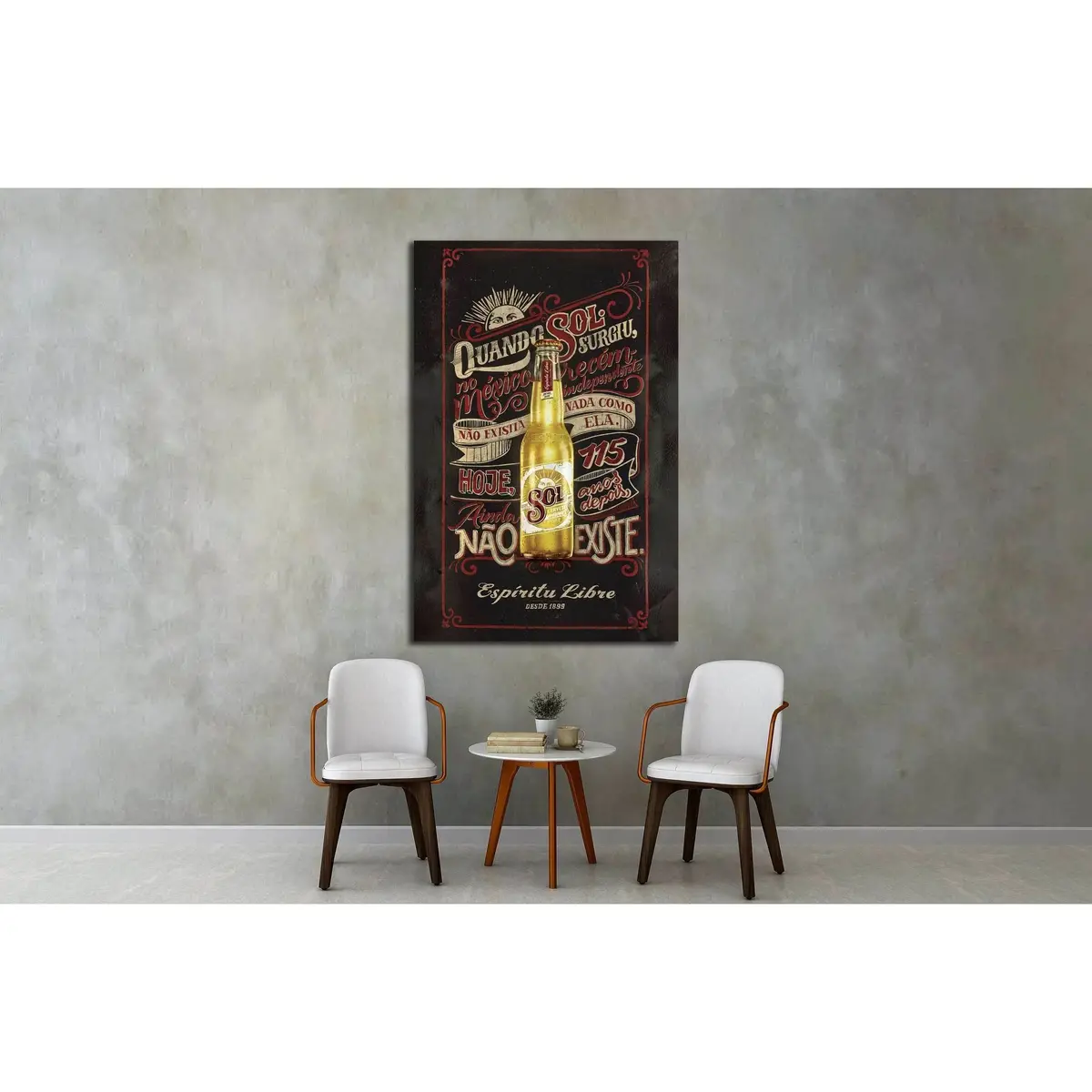 Beer №3418 Ready To Hang Canvas Print 2