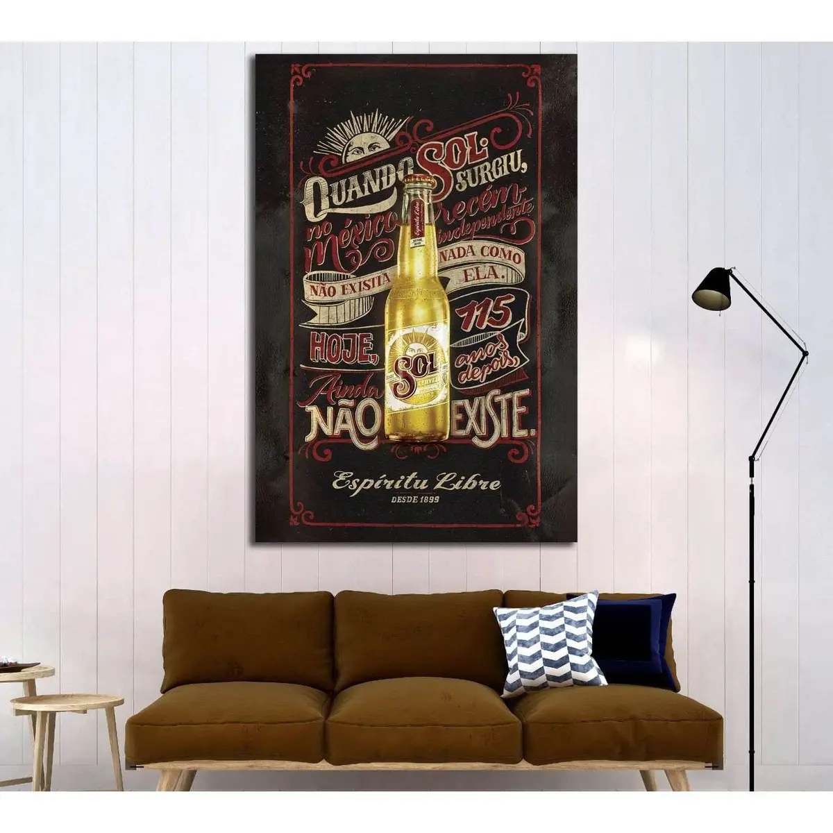 Beer №3418 Ready To Hang Canvas Print 1