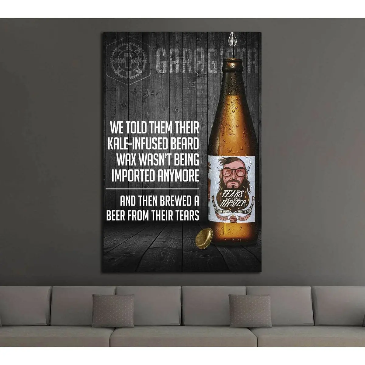 Beer №3430 Ready To Hang Canvas Print 1