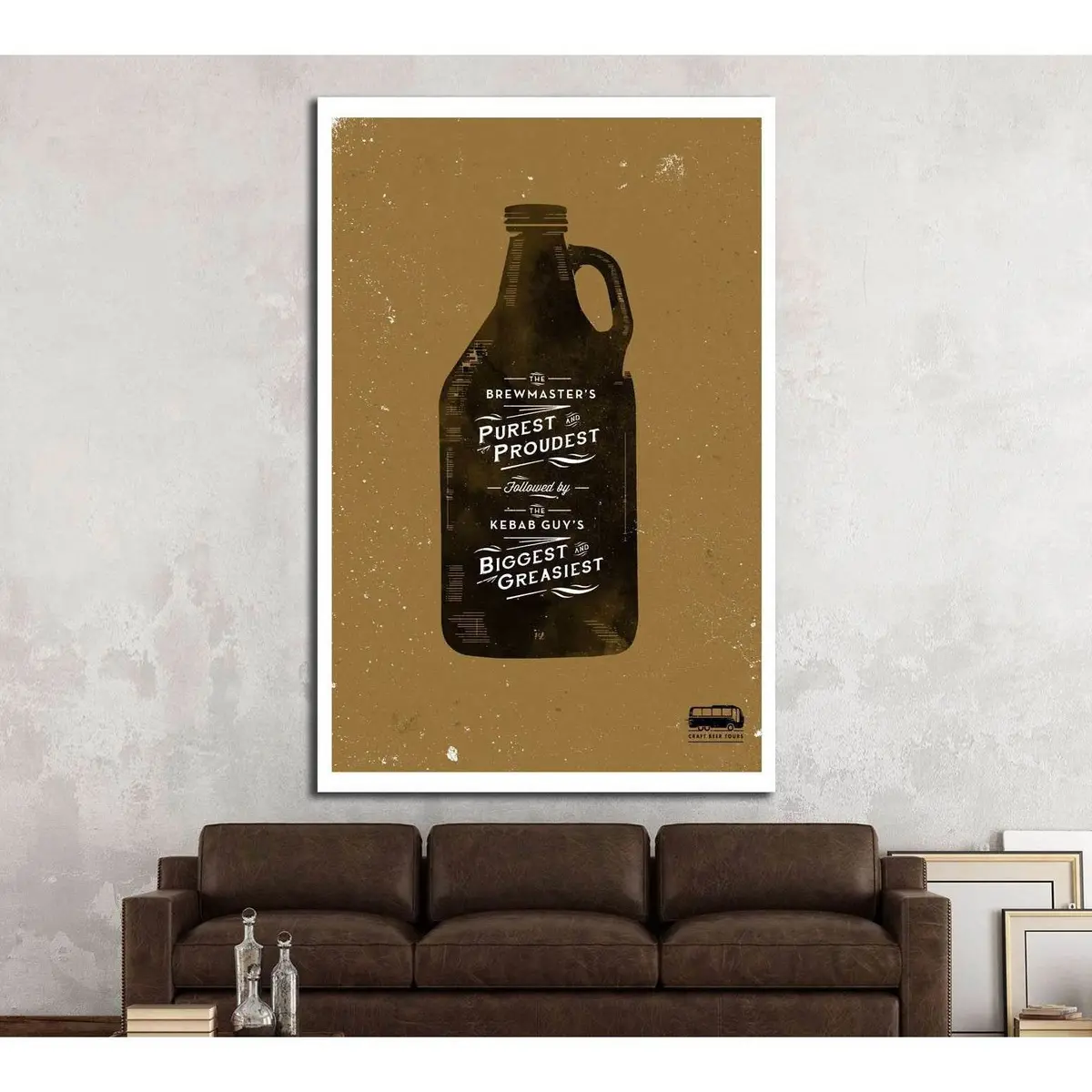 Beer №3431 Ready To Hang Canvas Print 1