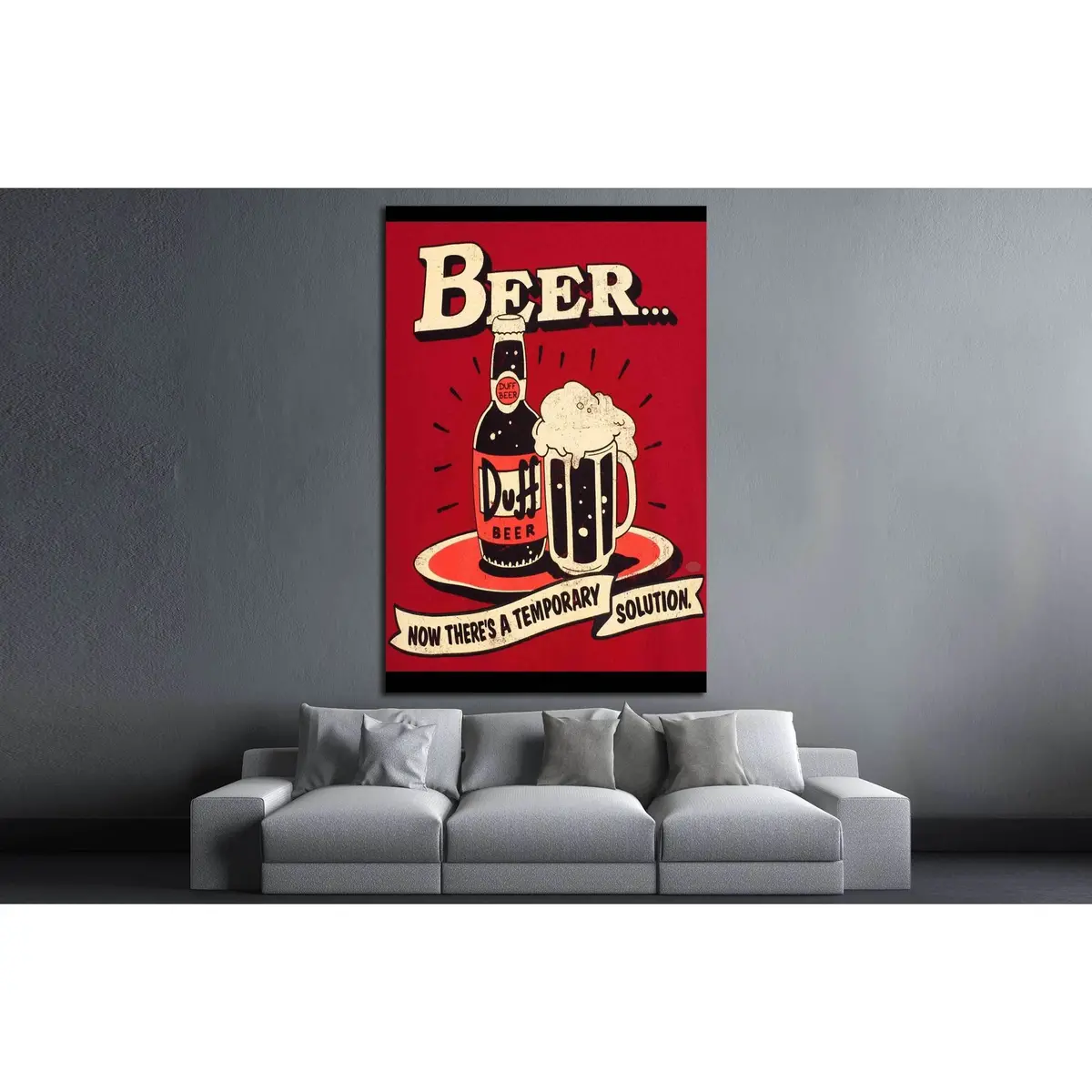 Beer №3433 Ready To Hang Canvas Print 2