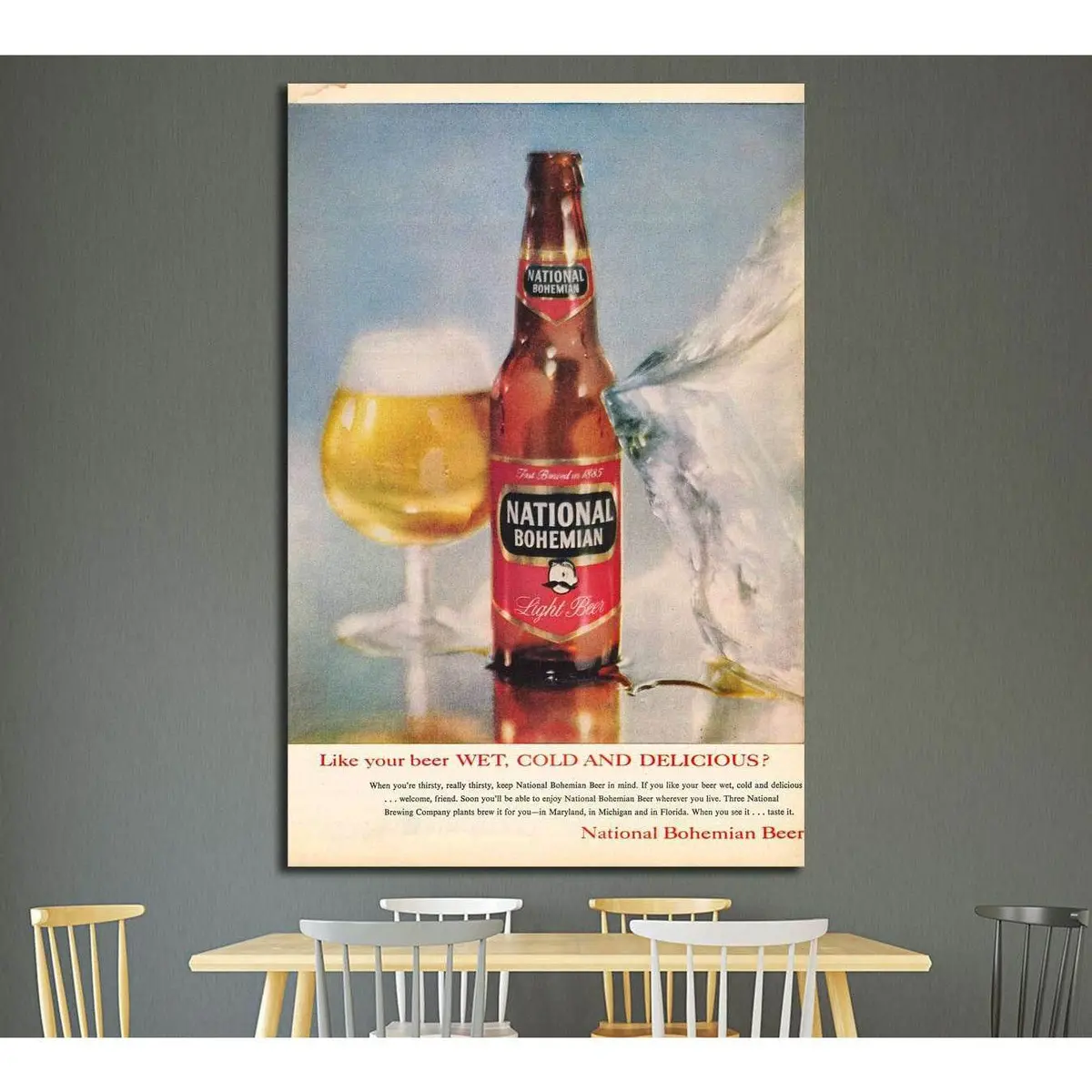 Beer №3489 Ready To Hang Canvas Print 1
