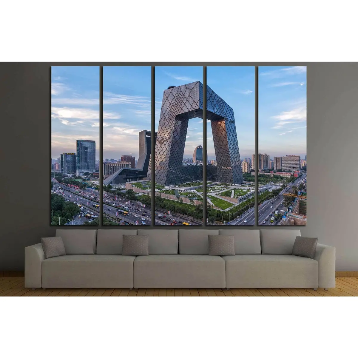 Beijing, China Canvas Wall Art Print #1529 – Pre-Hung Ready-to-Display - Image 2