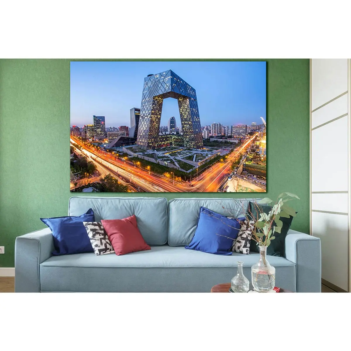 Beijing Modern Architecture Skyscraper №Sl1418 Ready To Hang Canvas Print 1