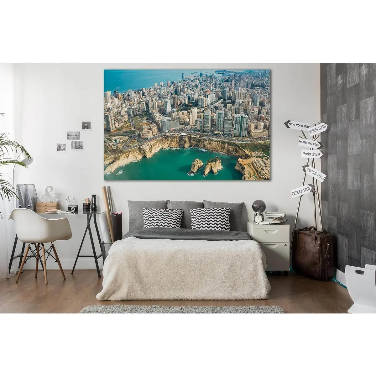 Beirut Beautiful Cityscape №Sl338 Ready To Hang Canvas Print 1