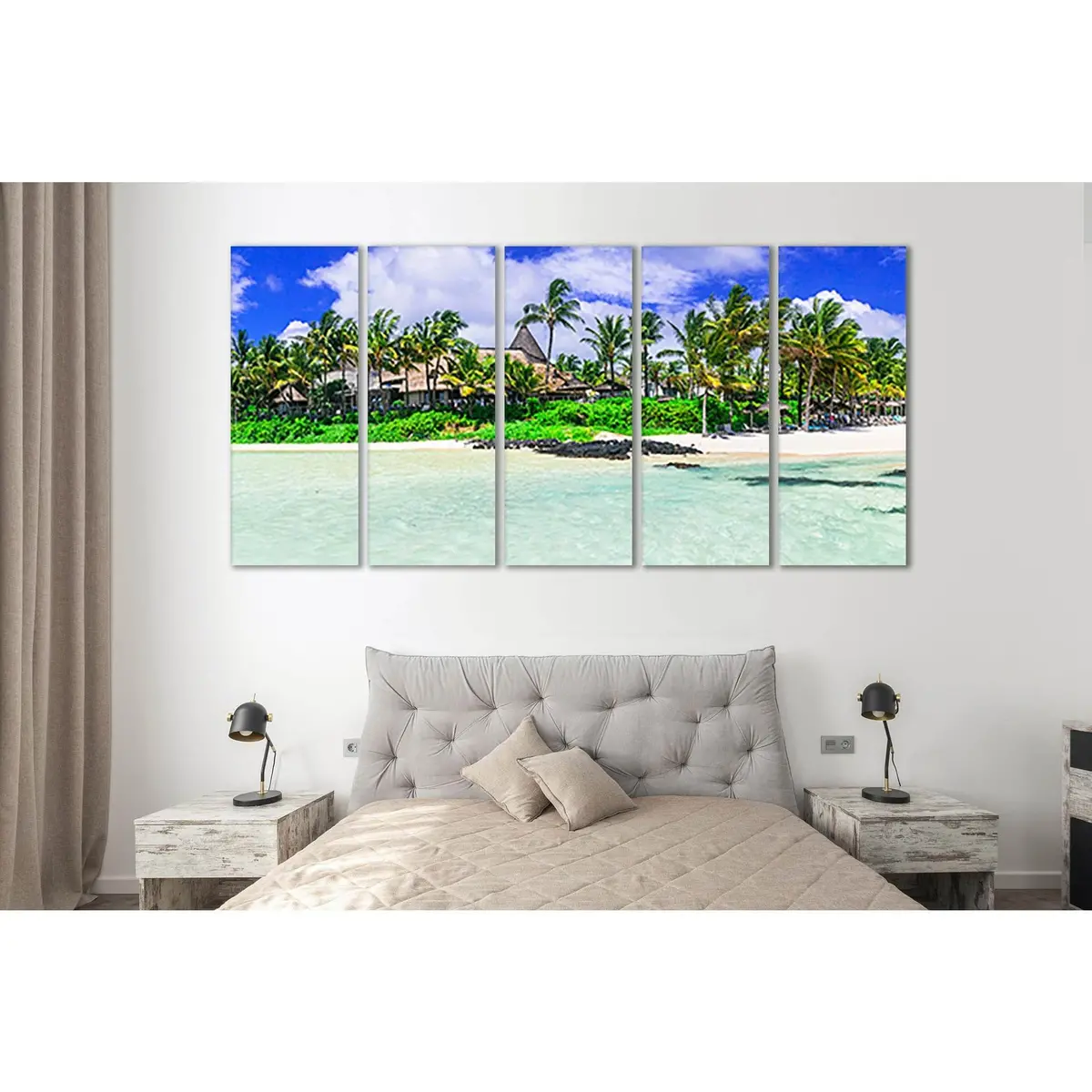 Bell Mare Beach No. SL66 Canvas Wall Art – Pre-Strung & Ready to Hang