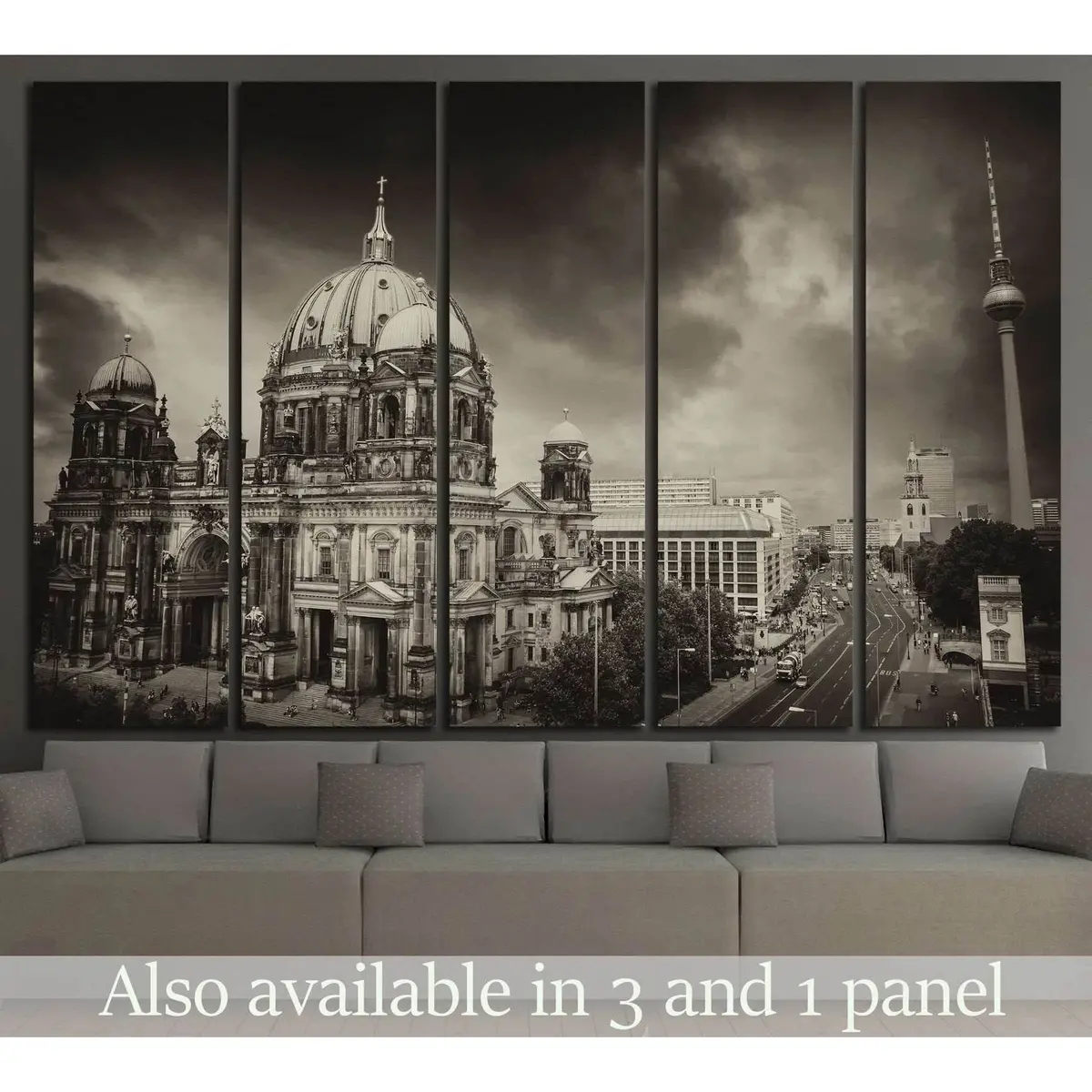 Berlin Cathedral and Alexanderplatz Canvas Wall Art – Ready-to-Hang Decor