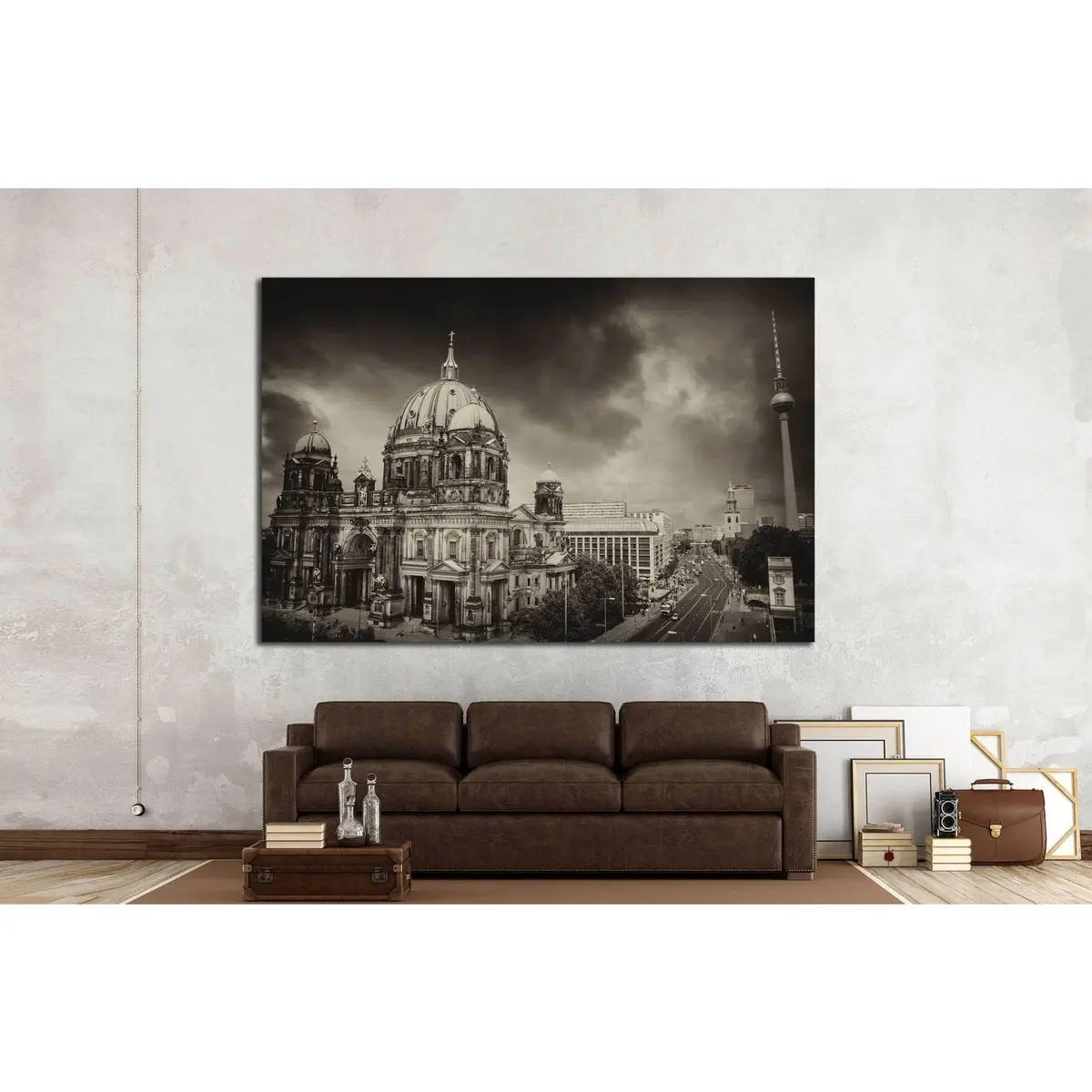 Berlin Cathedral And Alexander Platz, Germany №1164 Ready To Hang Canvas Print 2