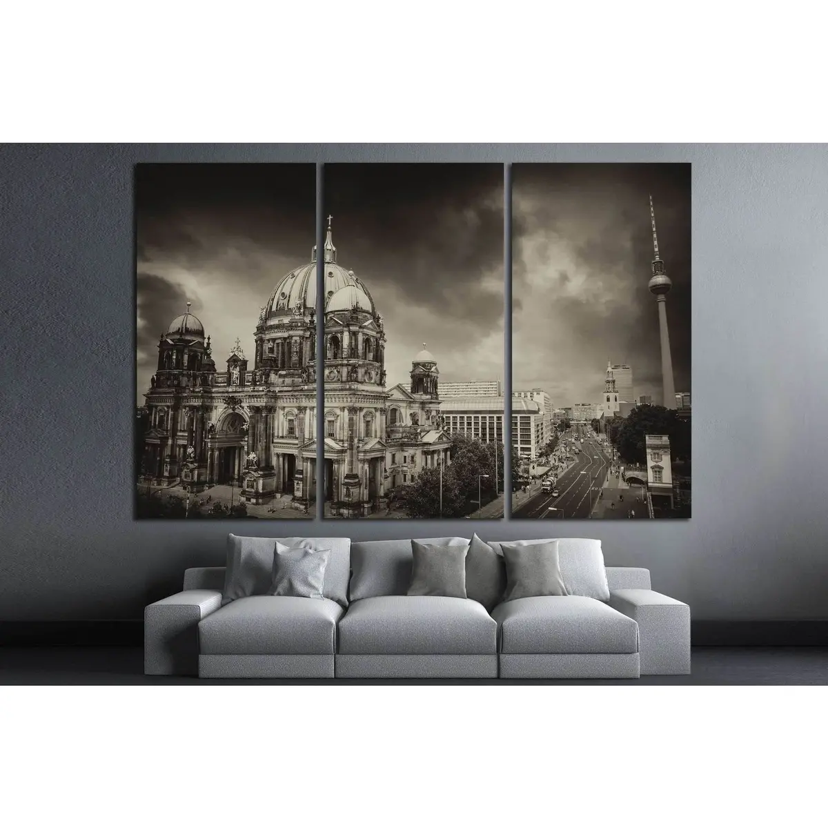 Berlin Cathedral And Alexander Platz, Germany №1164 Ready To Hang Canvas Print 5