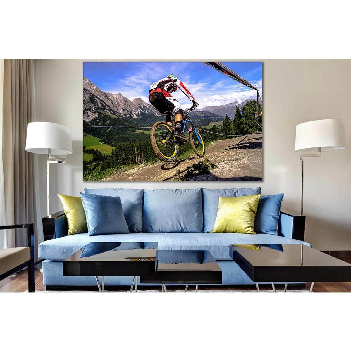 Bicycle In The Mountains №Sl934 Ready To Hang Canvas Print 2