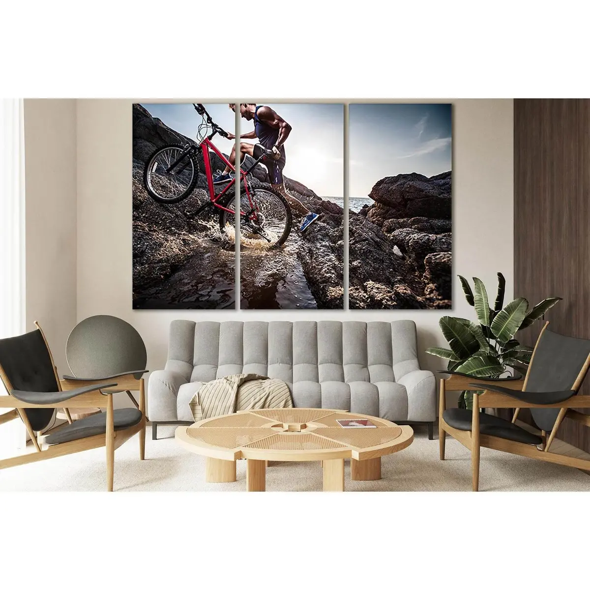 Bicycle Sport On The Rocks №Sl918 Ready To Hang Canvas Print 5