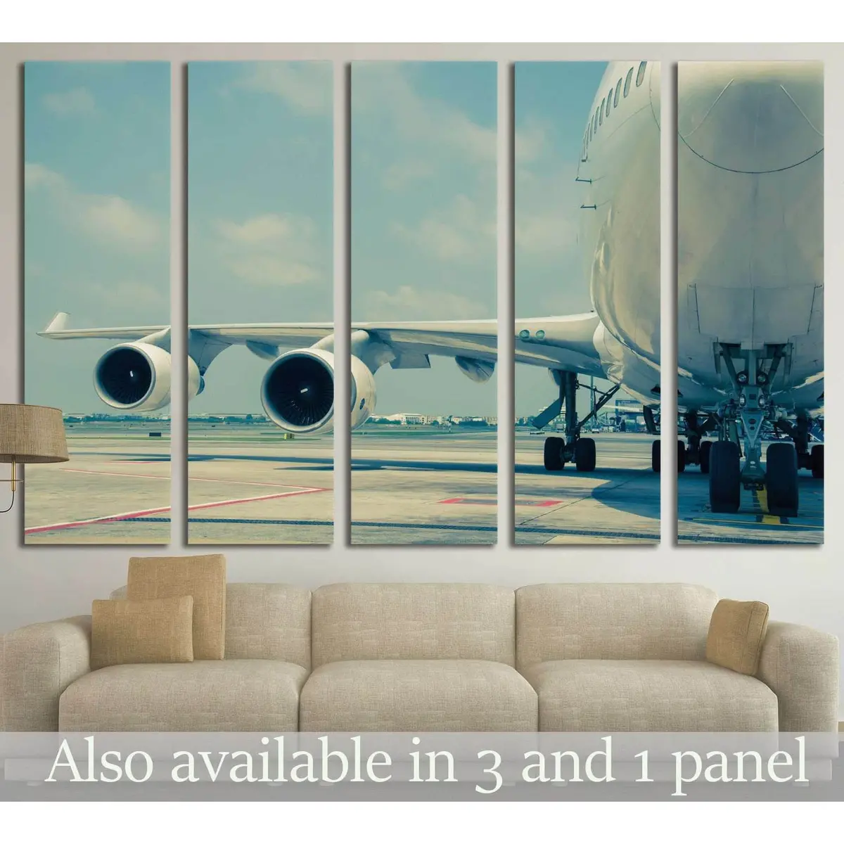 Large Airplane Wall Art – Number 141 Canvas Print