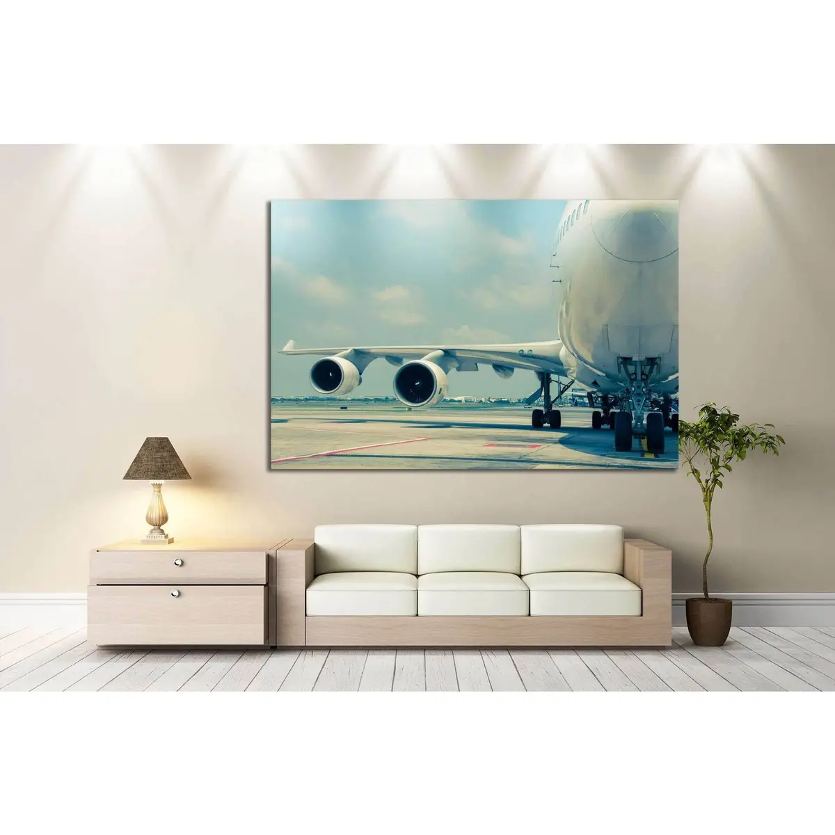 Big Airplane №141 Ready To Hang Canvas Print 2