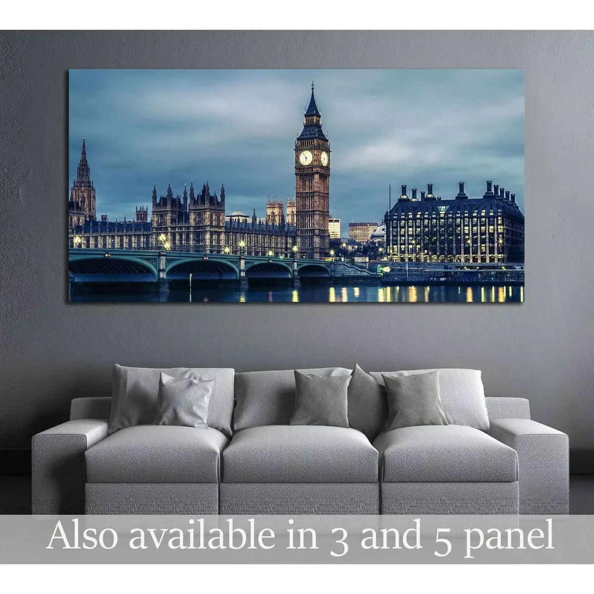 Big Ben And House Of Parliament №2711 Ready To Hang Canvas Print 1