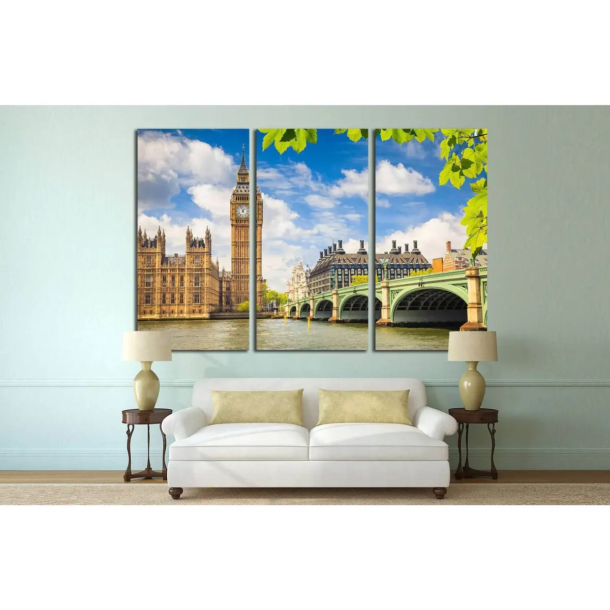 Big Ben in Summer, London — Premium Ready-to-Hang Canvas Wall Art #561 - Image 3
