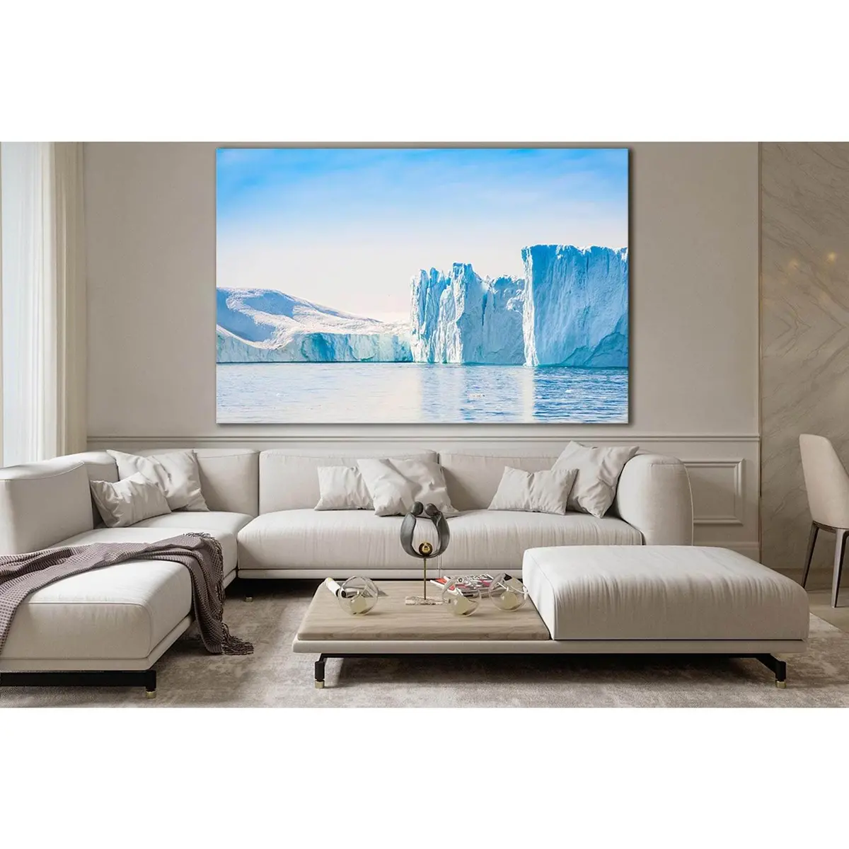 Big Blue Icebergs №Sl1323 Ready To Hang Canvas Print 2