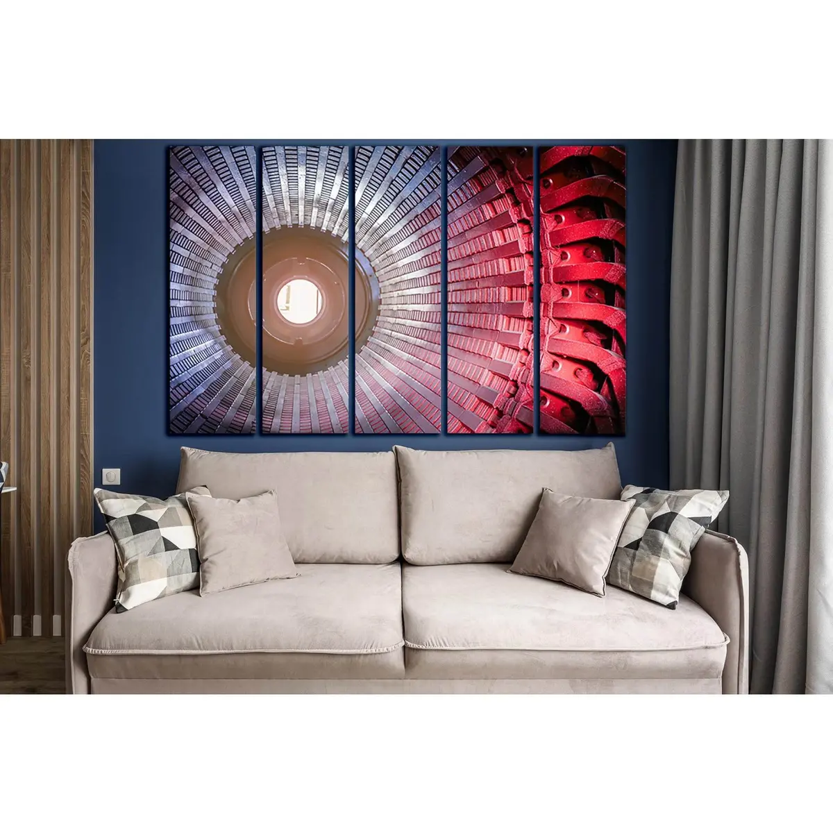 Large Electric Motor Art Print SL1448 – Ready-to-Hang Canvas Wall Decor - Image 3