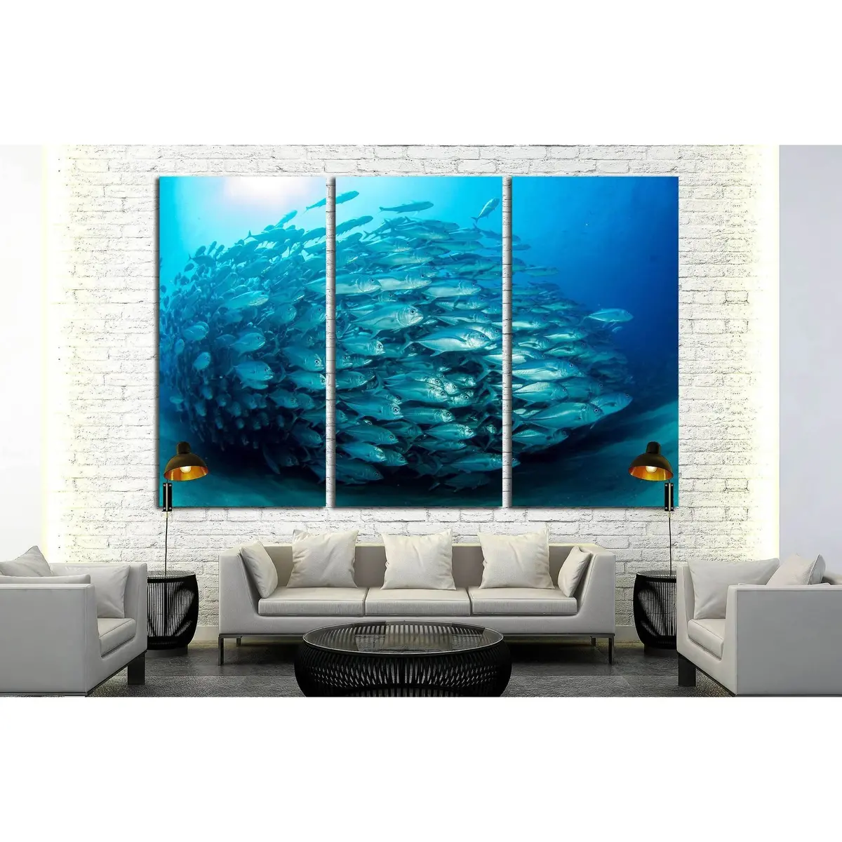 Big Eye Trevally Jack, Cabo Pulmo National Park, Baja California Sur,Mexico №2348 Ready To Hang Canvas Print 5