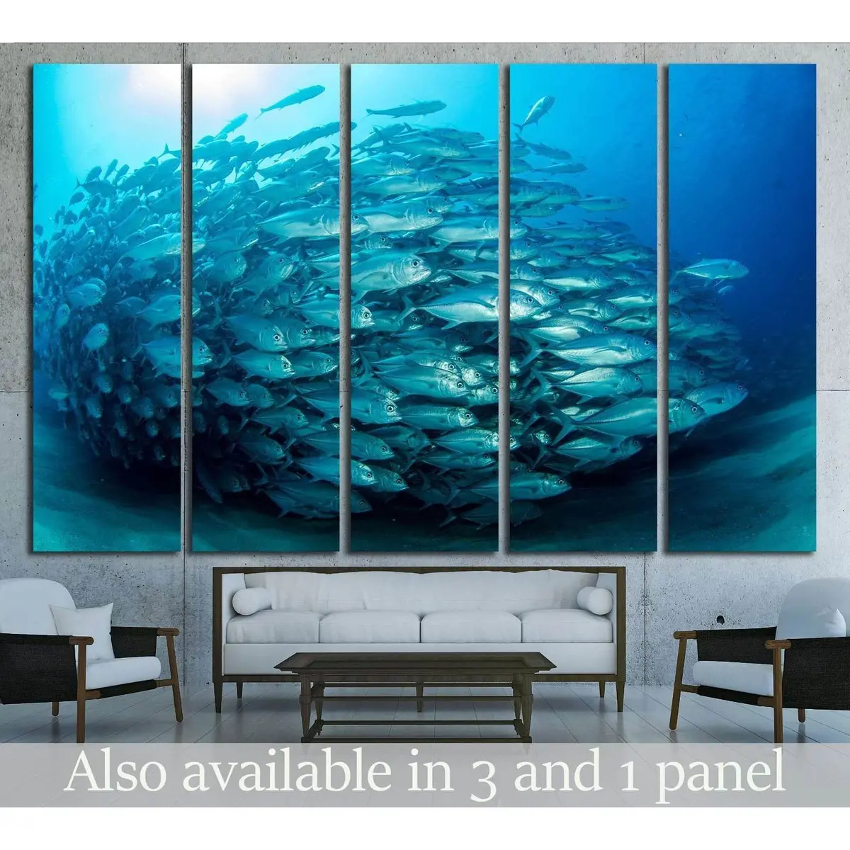 Big Eye Trevally Jack Canvas Wall Art – Ready-to-Hang Print Inspired by Cabo Pulmo National Park, Baja California Sur, Mexico
