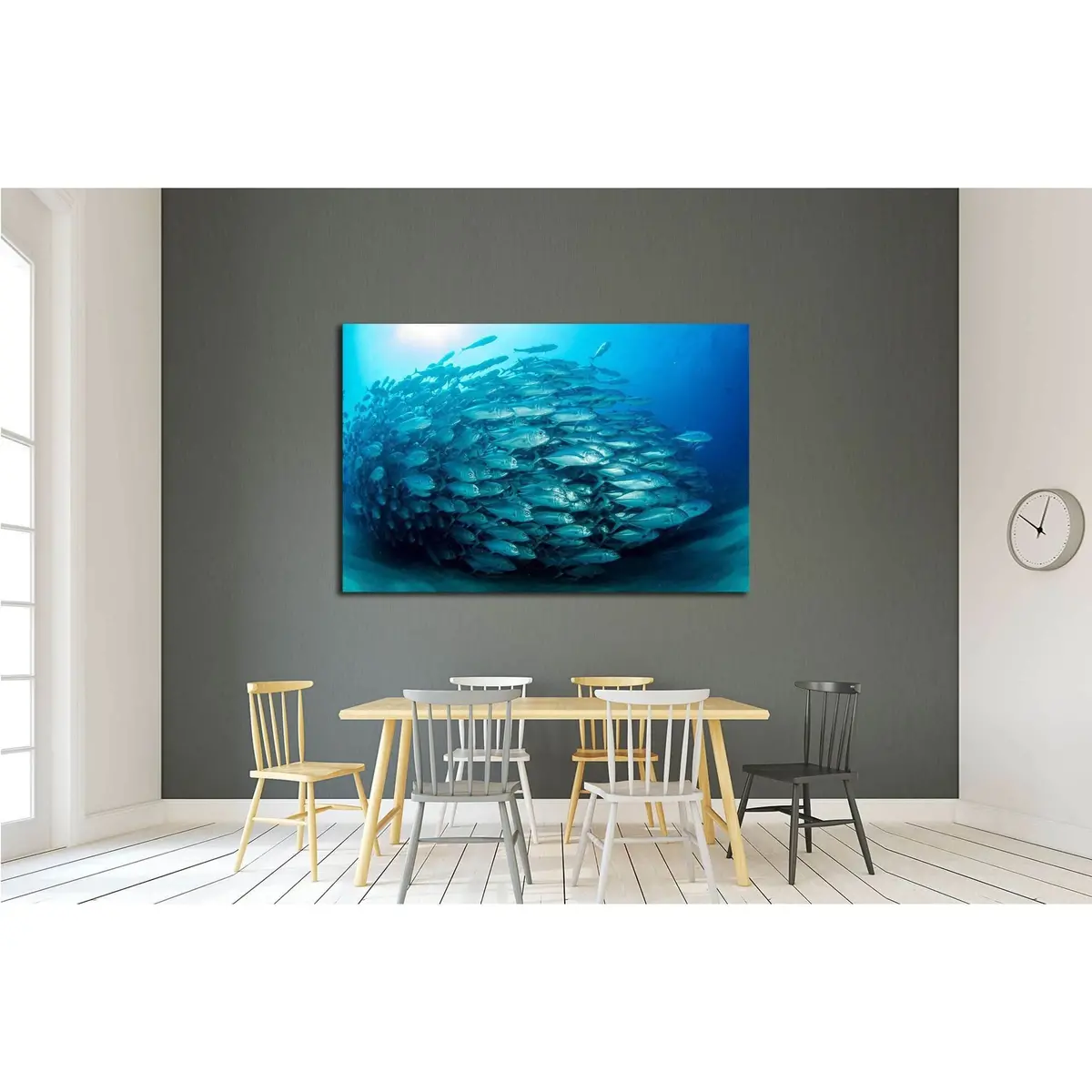 Big Eye Trevally Jack, Cabo Pulmo National Park, Baja California Sur,Mexico №2348 Ready To Hang Canvas Print 3