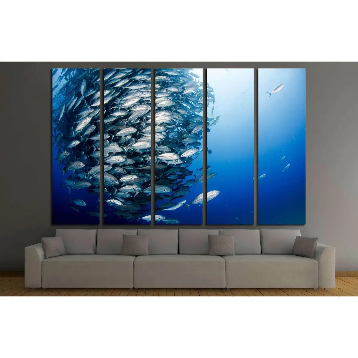Ready-to-Hang Canvas Art Featuring Big Eye Trevally Jack in Cabo Pulmo National Park, Known as the World’s Aquarium - Image 3