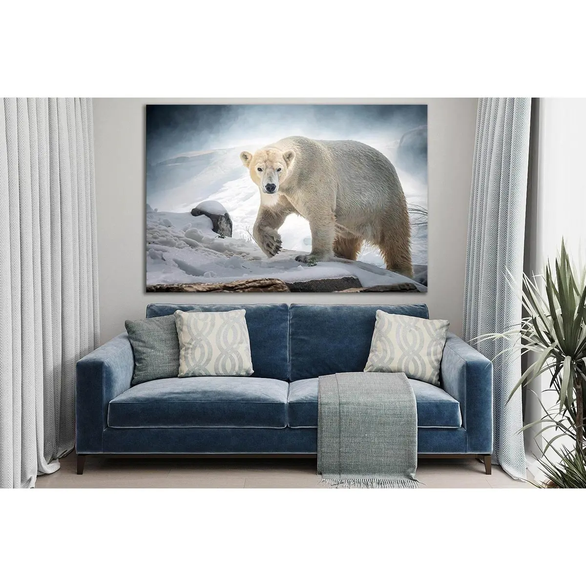 Big Polar Bear №Sl1533 Ready To Hang Canvas Print 1