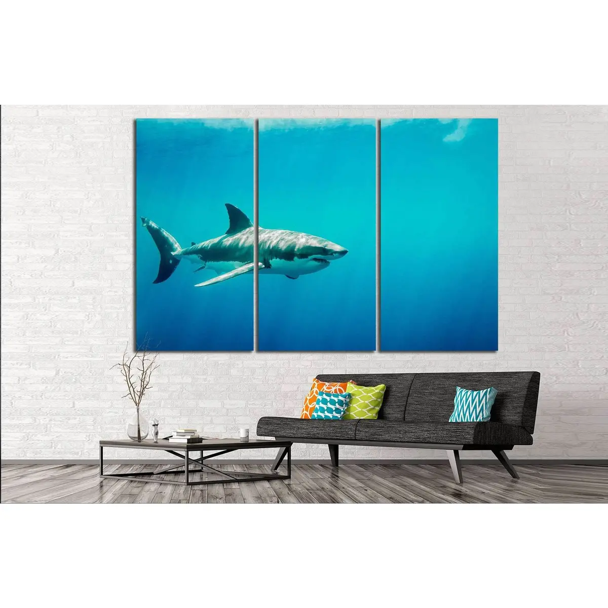 Big Shark №500 Ready To Hang Canvas Print 5