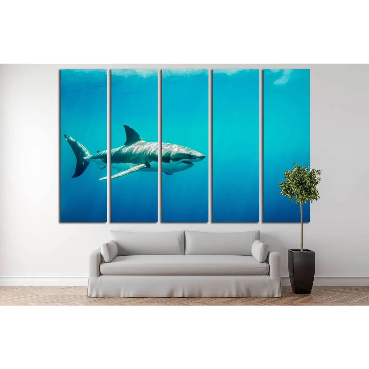 Big Shark №500 Ready To Hang Canvas Print 3