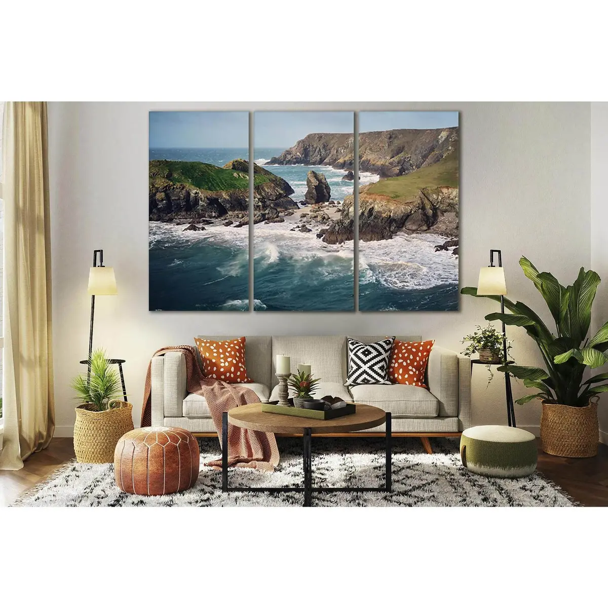 Big Waves And Wild Coast №Sl170 Ready To Hang Canvas Print 5