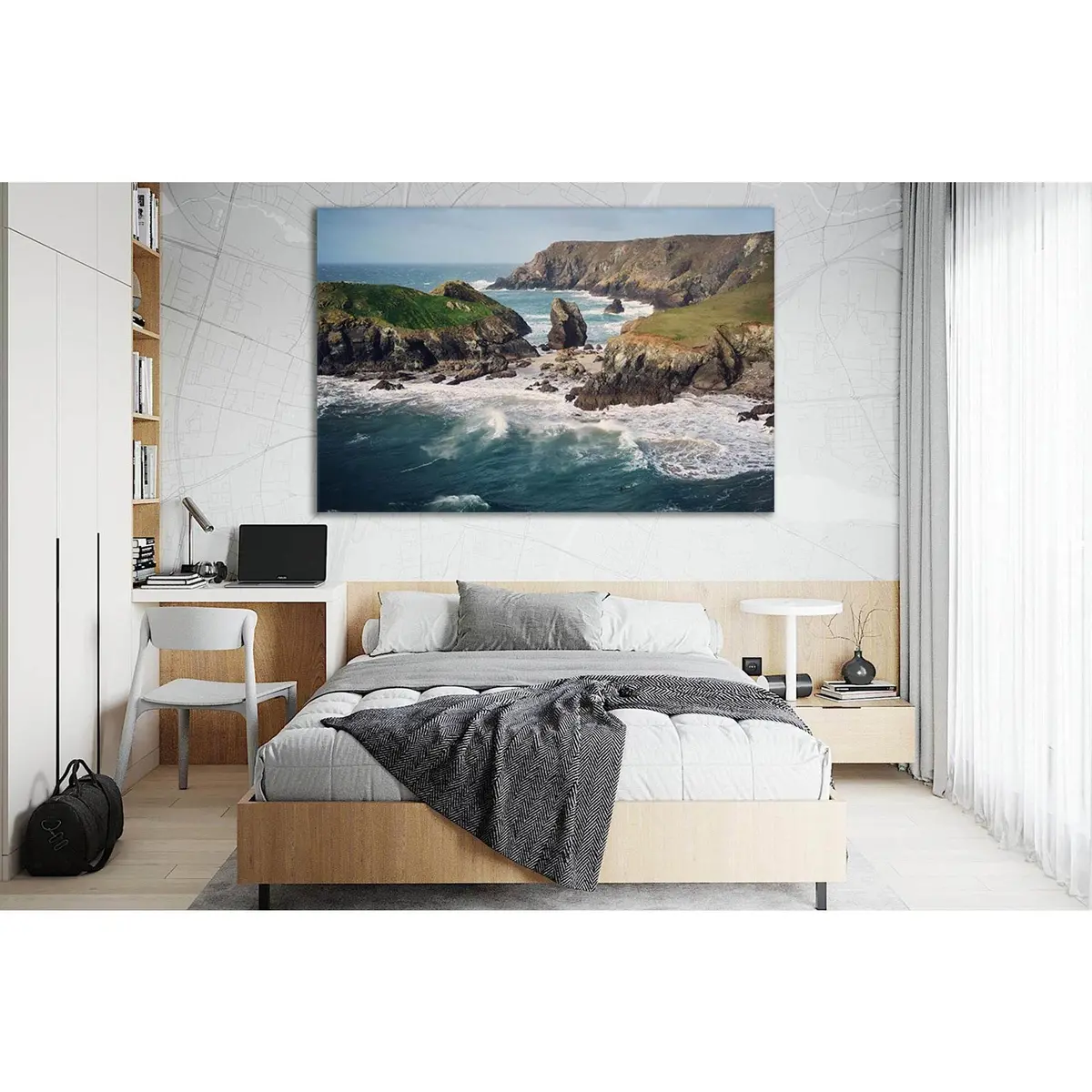 Big Waves And Wild Coast №Sl170 Ready To Hang Canvas Print 1