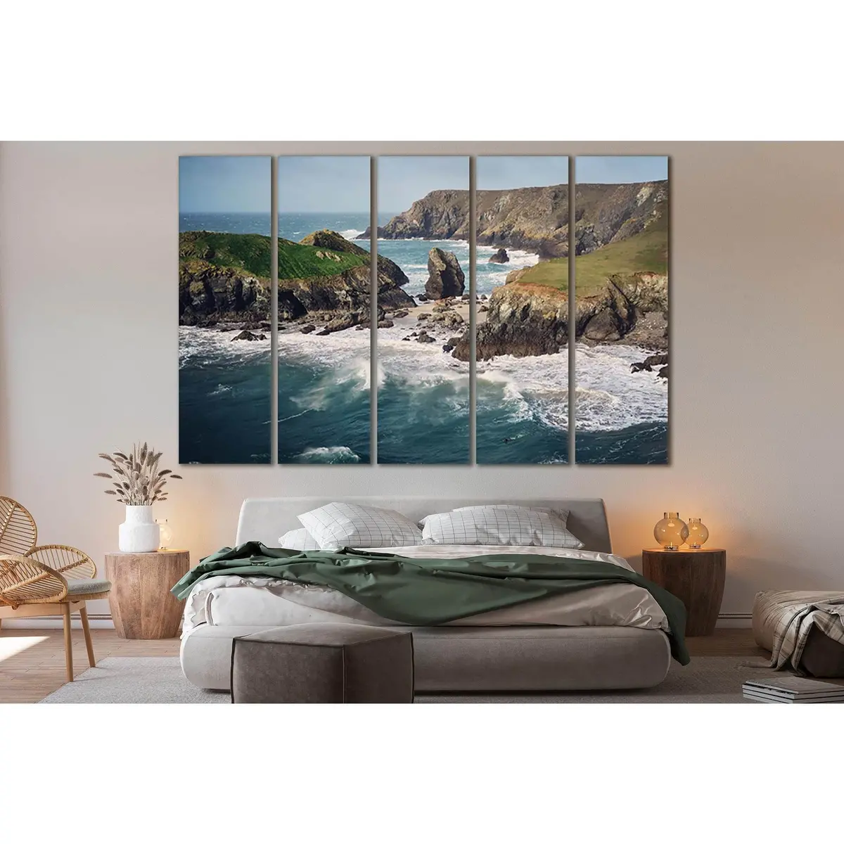 Dramatic Ocean Waves Coastal Wall Art – SL170 Ready-to-Hang Canvas Print - Image 3