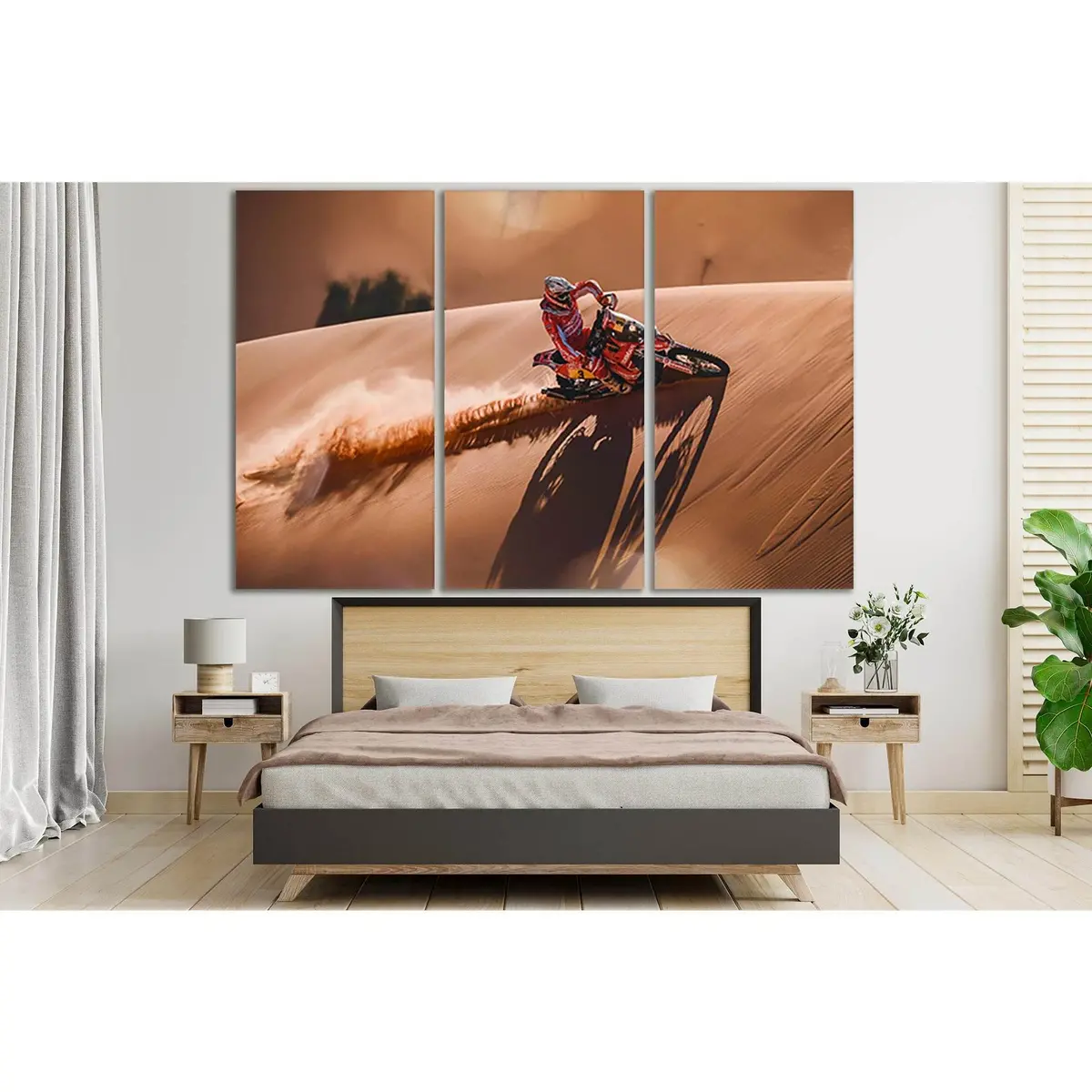 Biker On The Sand Dune №Sl737 Ready To Hang Canvas Print 5