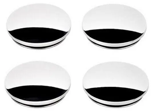 Bs50020 Polished Knock-Off Center Cap Set – Chrome-Plated Replacement Caps For Vintage Wheels 1