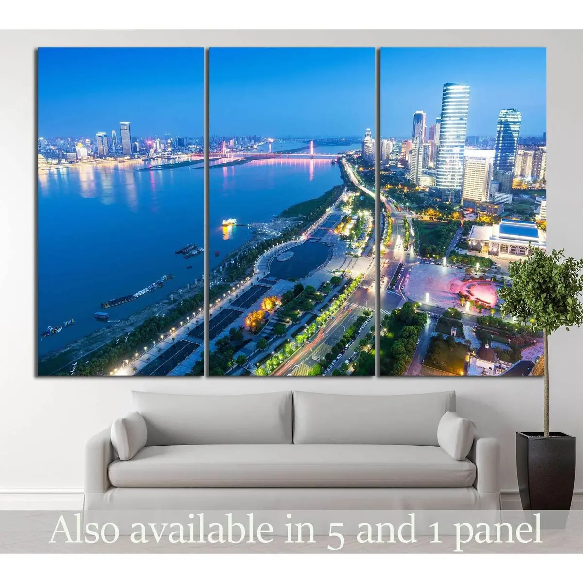 Bird View At Nanchang China №1022 Ready To Hang Canvas Print 5
