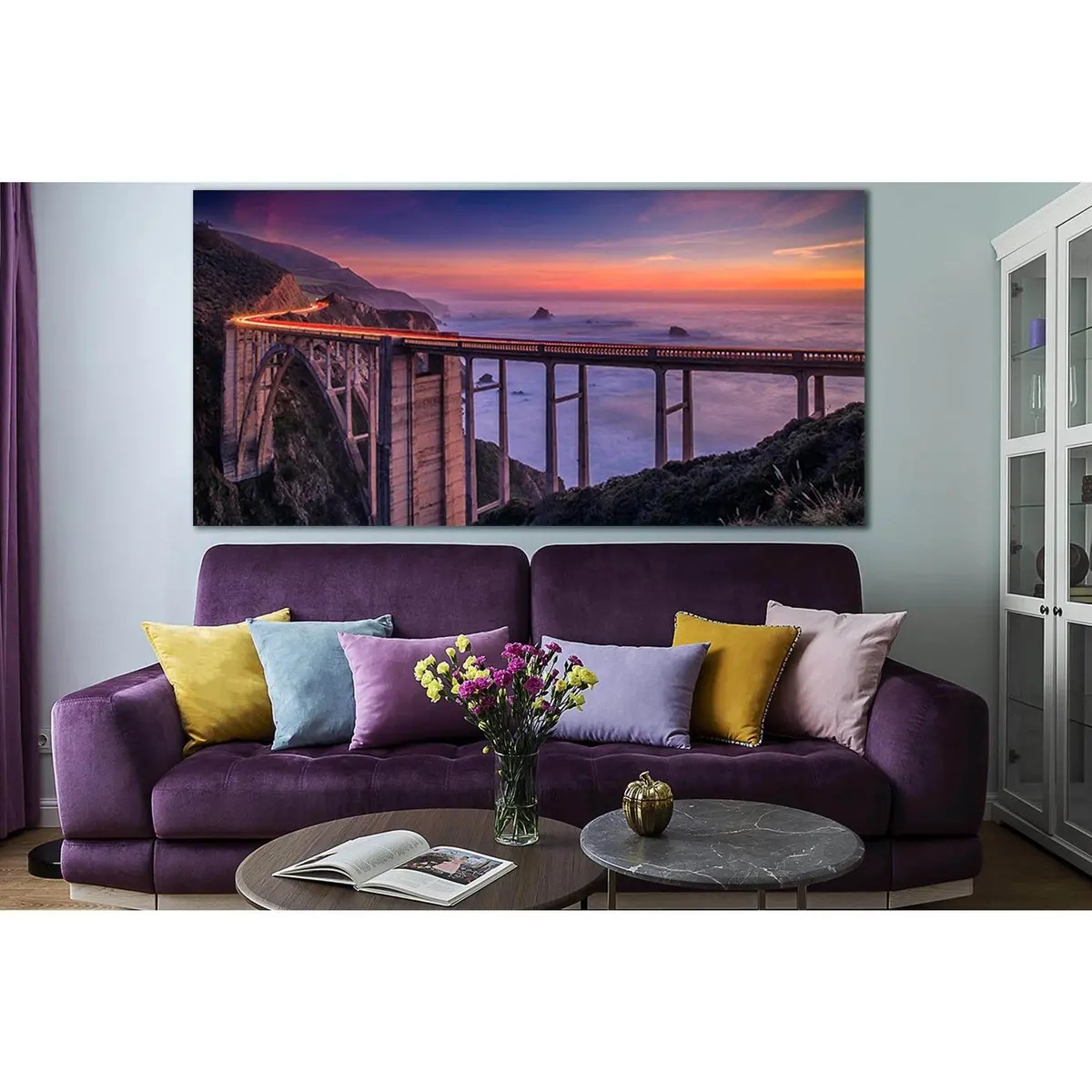 Bixby Creek Bridge In California №Sl1119 Ready To Hang Canvas Print 1