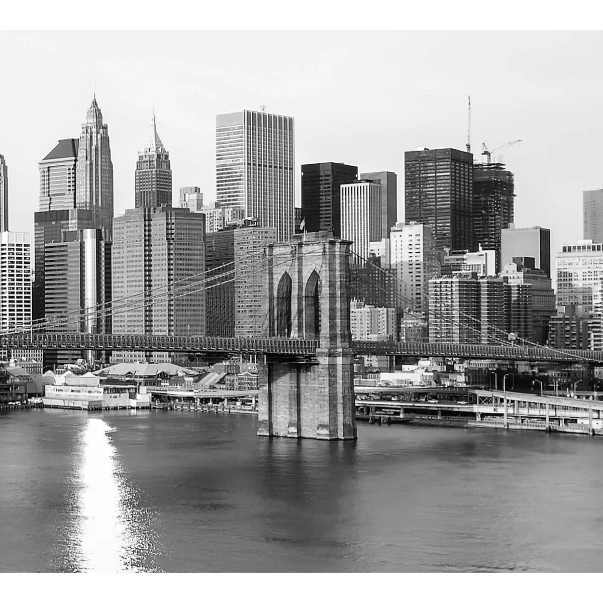 Black And White Extra Large New York №39 Ready To Hang Canvas Print 2