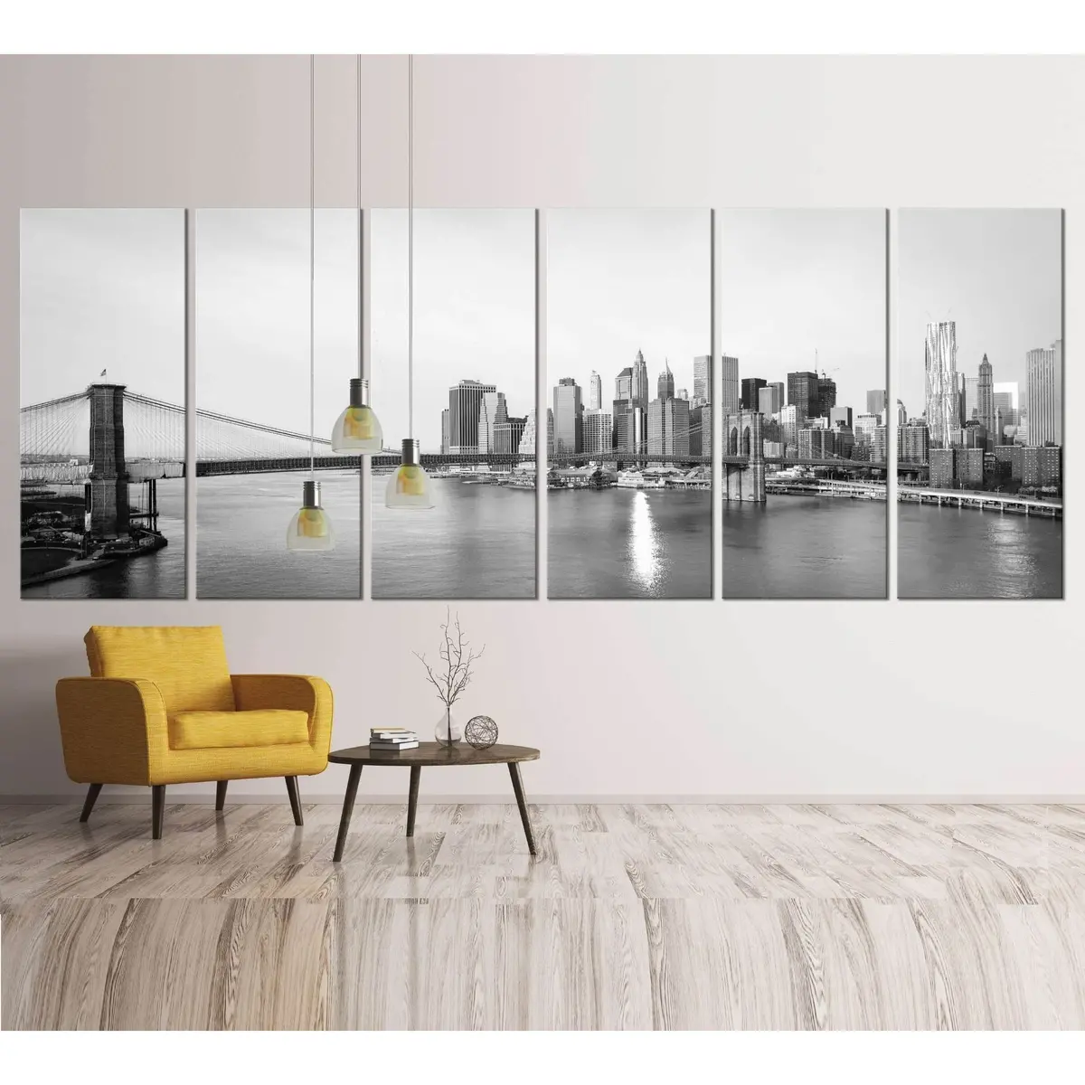 Black And White Extra Large New York №39 Ready To Hang Canvas Print 1