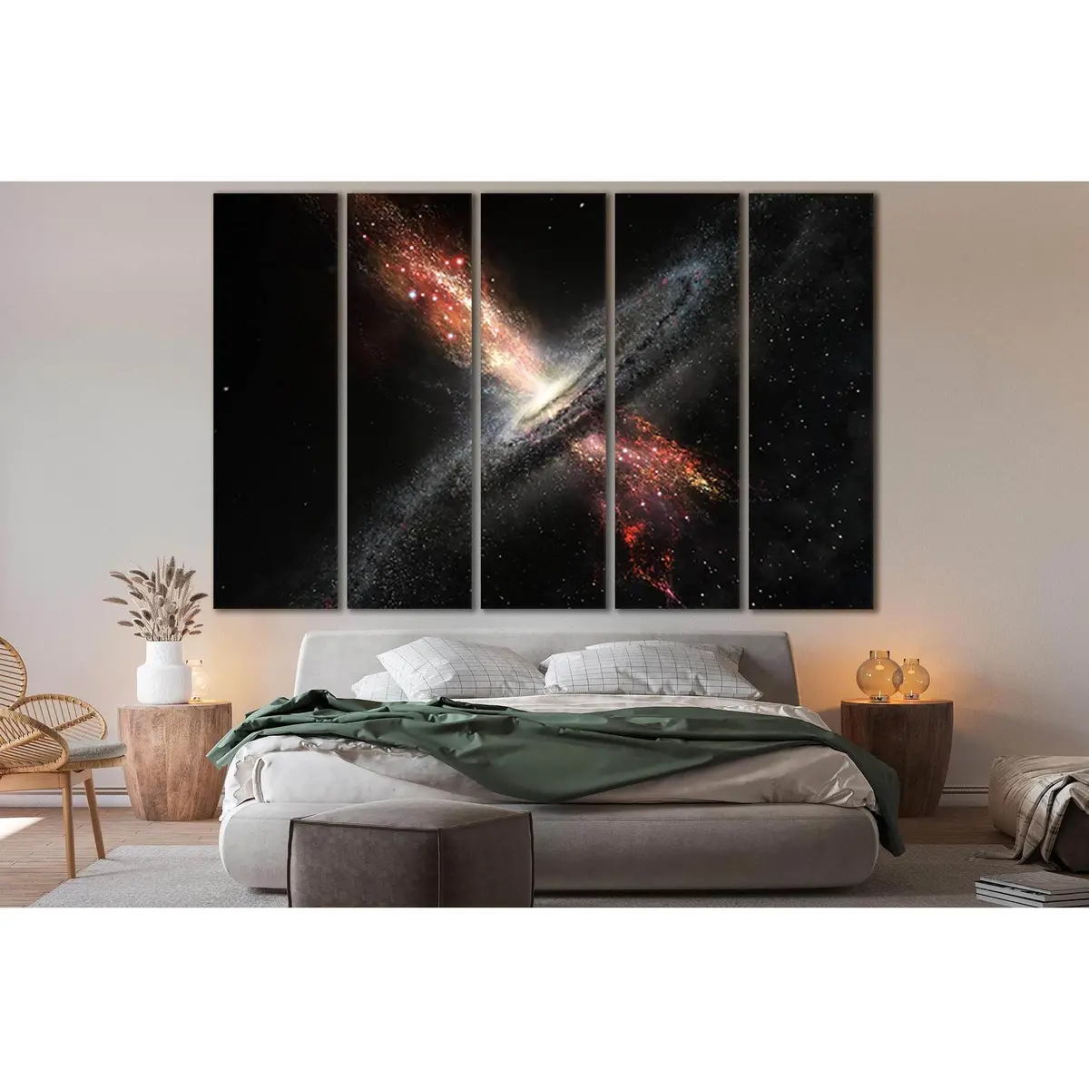 SL411 Cosmic Black Hole Canvas Wall Art – Ready-to-Hang Print