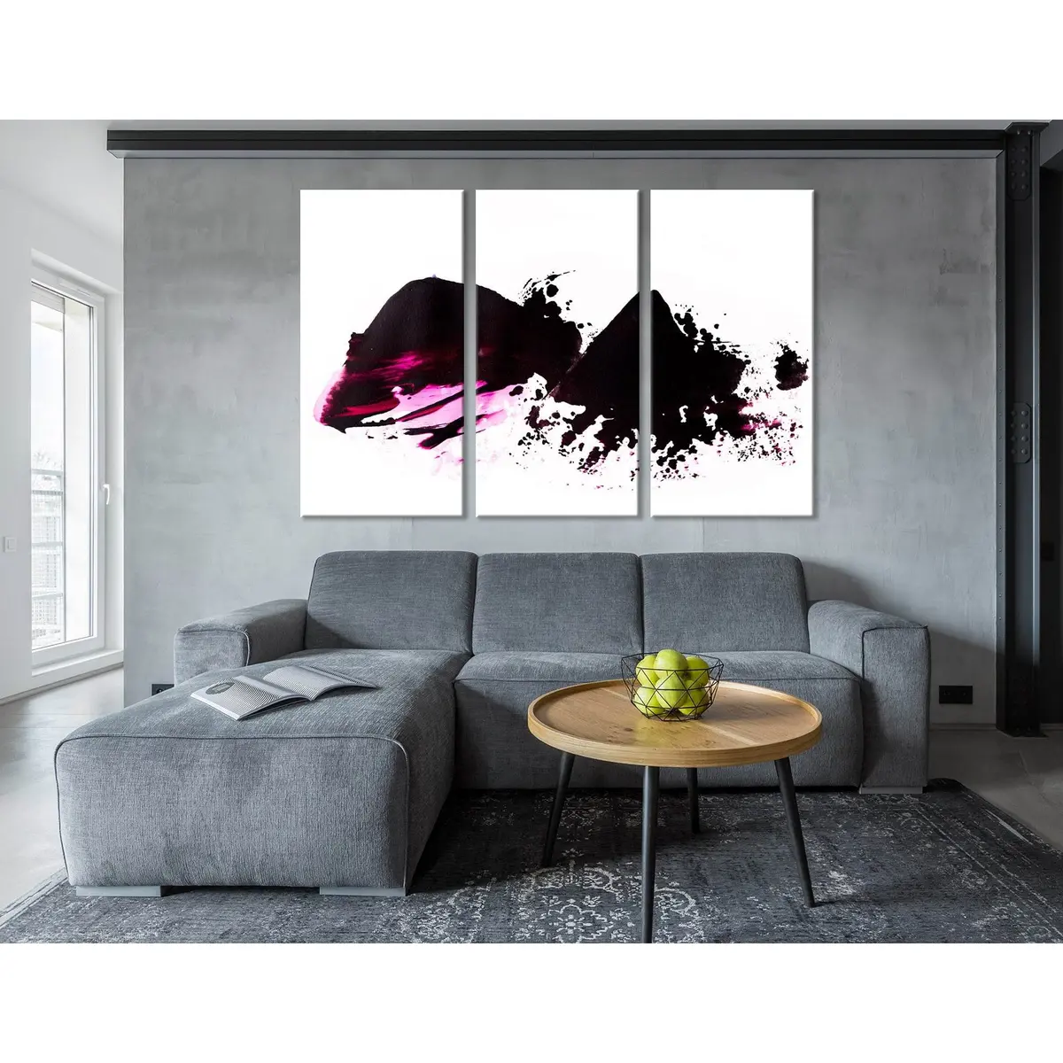 Black Mountains Abstract №04392 Ready To Hang Canvas Print 5