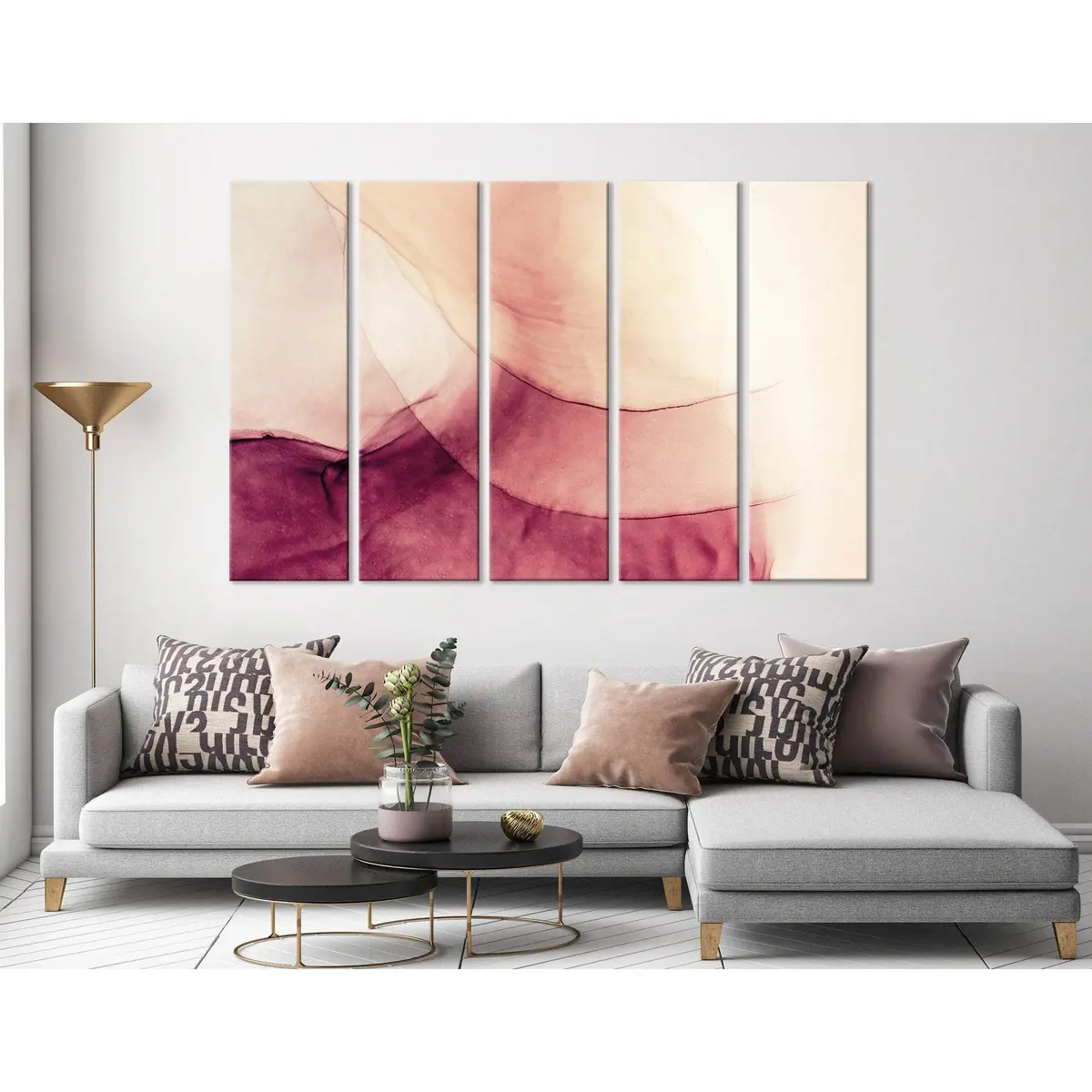Abstract Blooming Flower Canvas Art Print №04311 – Pre-Stretched & Ready-to-Hang Wall Decor - Image 3