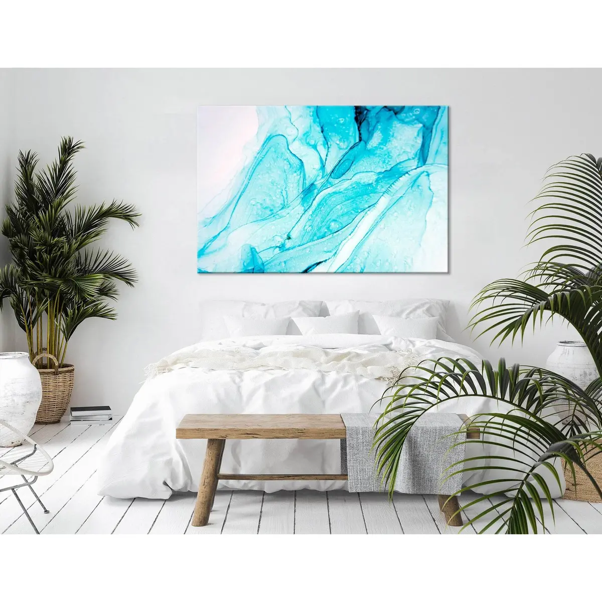 Blue Abstract №04289 Ready To Hang Canvas Print 1