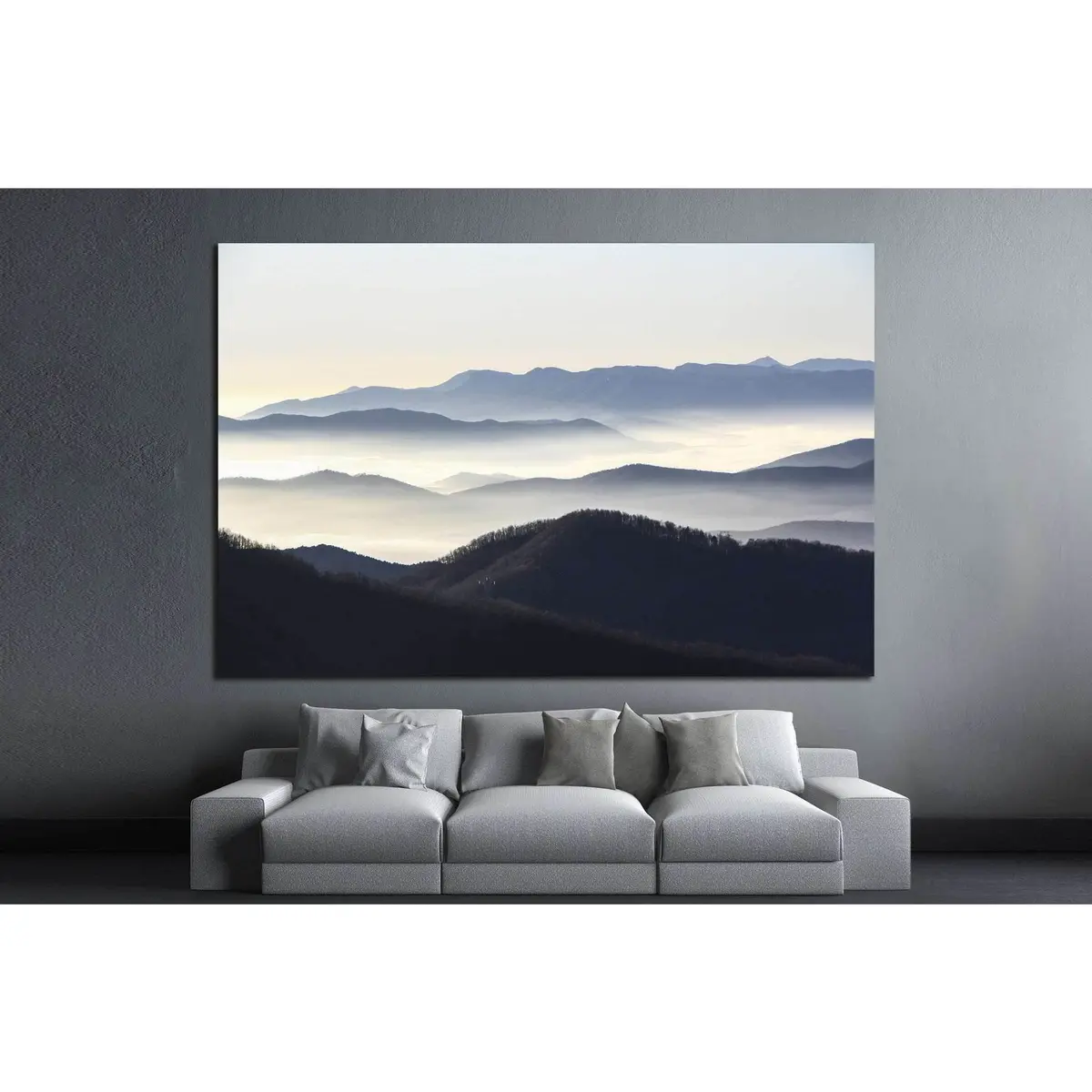 Blue Mountains №1309 Ready To Hang Canvas Print 3